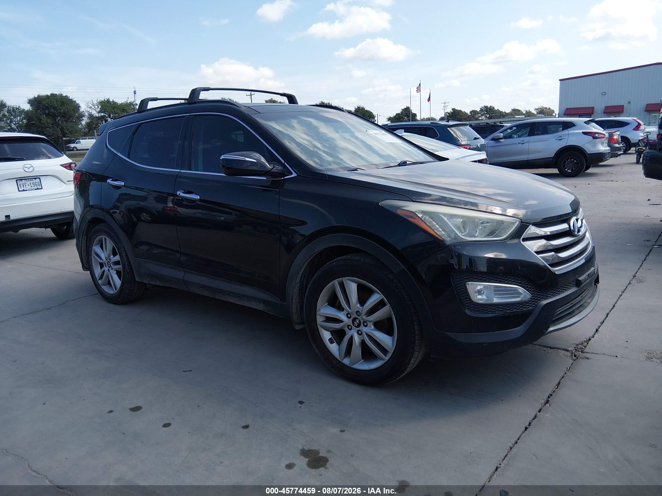 2015 Hyundai Santa Fe Sport 2.0l Turbo Black vin: 5XYZW4LAXFG295841