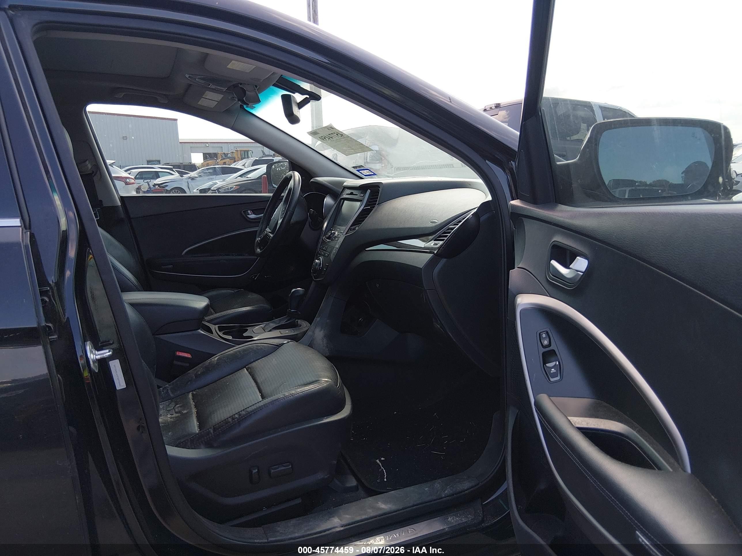 2015 Hyundai Santa Fe Sport 2.0l Turbo Black vin: 5XYZW4LAXFG295841