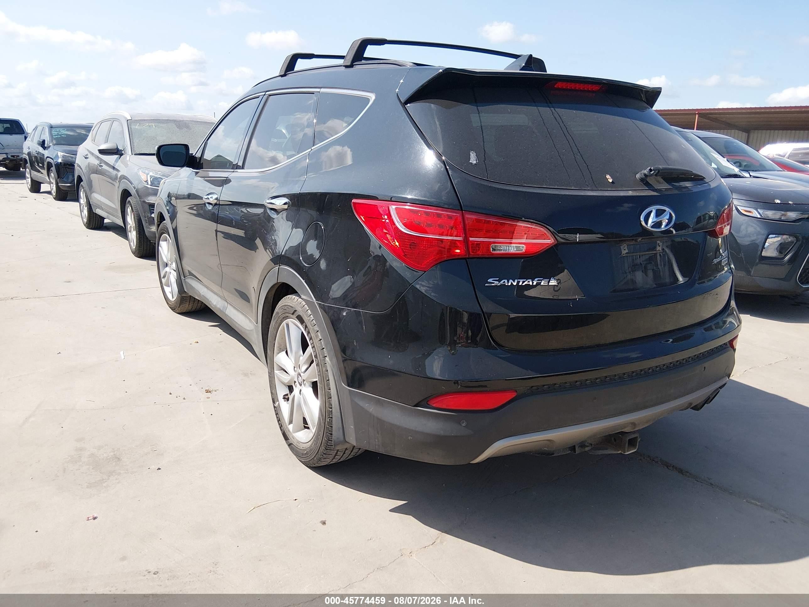 2015 Hyundai Santa Fe Sport 2.0l Turbo Black vin: 5XYZW4LAXFG295841