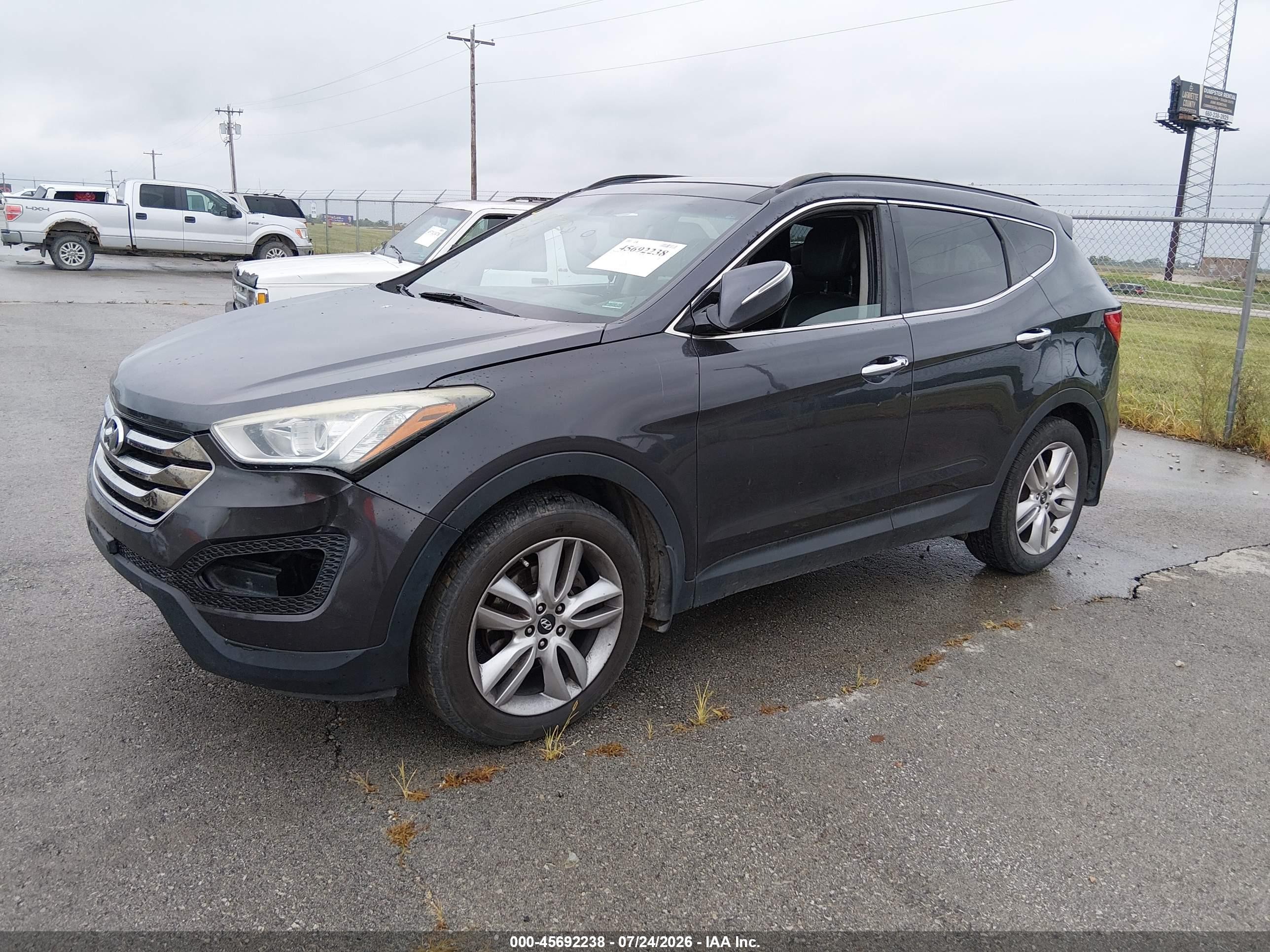 2015 Hyundai Santa Fe Sport 2.0l Turbo Gray vin: 5XYZWDLA0FG248348