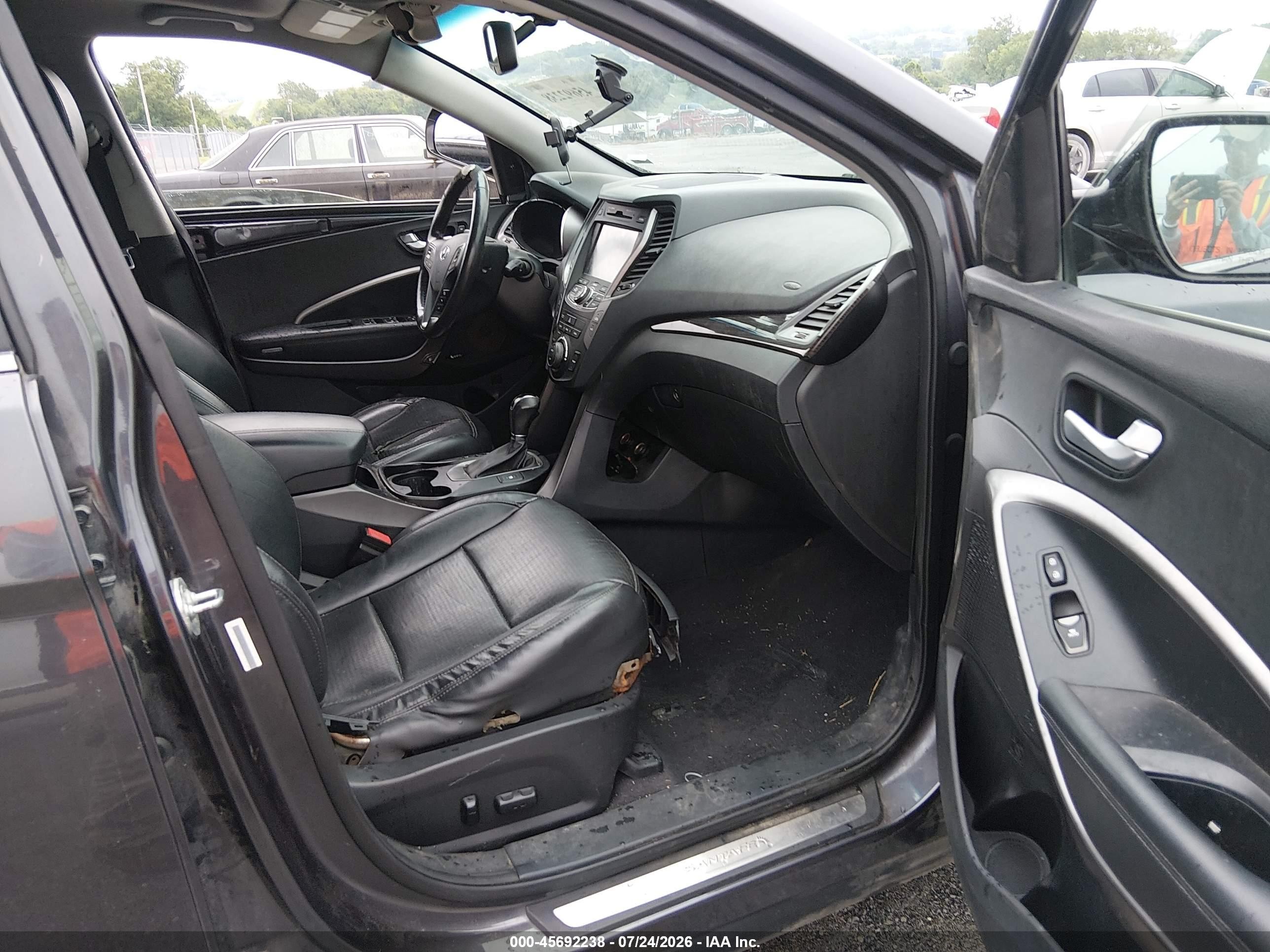2015 Hyundai Santa Fe Sport 2.0l Turbo Gray vin: 5XYZWDLA0FG248348