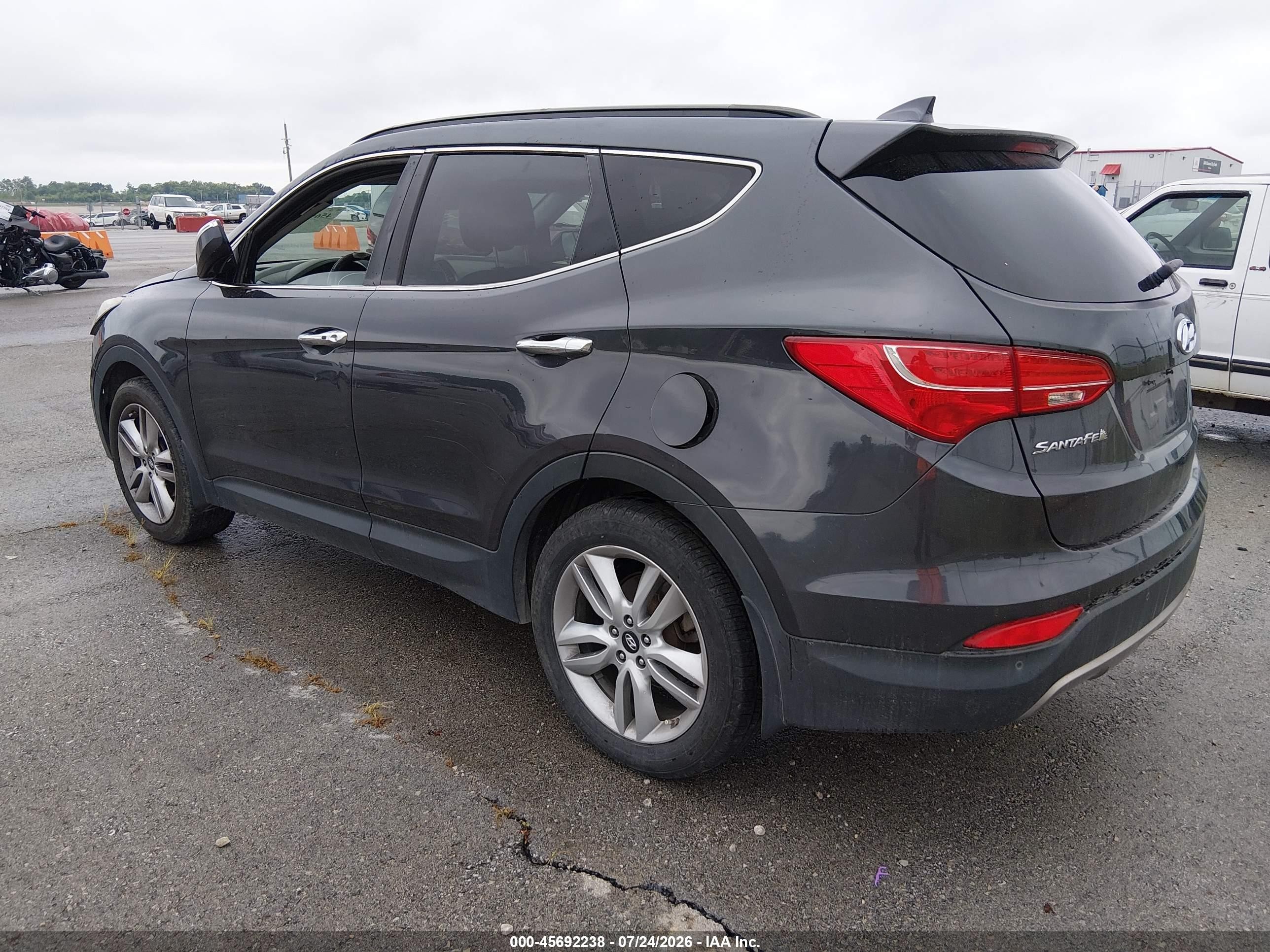 2015 Hyundai Santa Fe Sport 2.0l Turbo Gray vin: 5XYZWDLA0FG248348