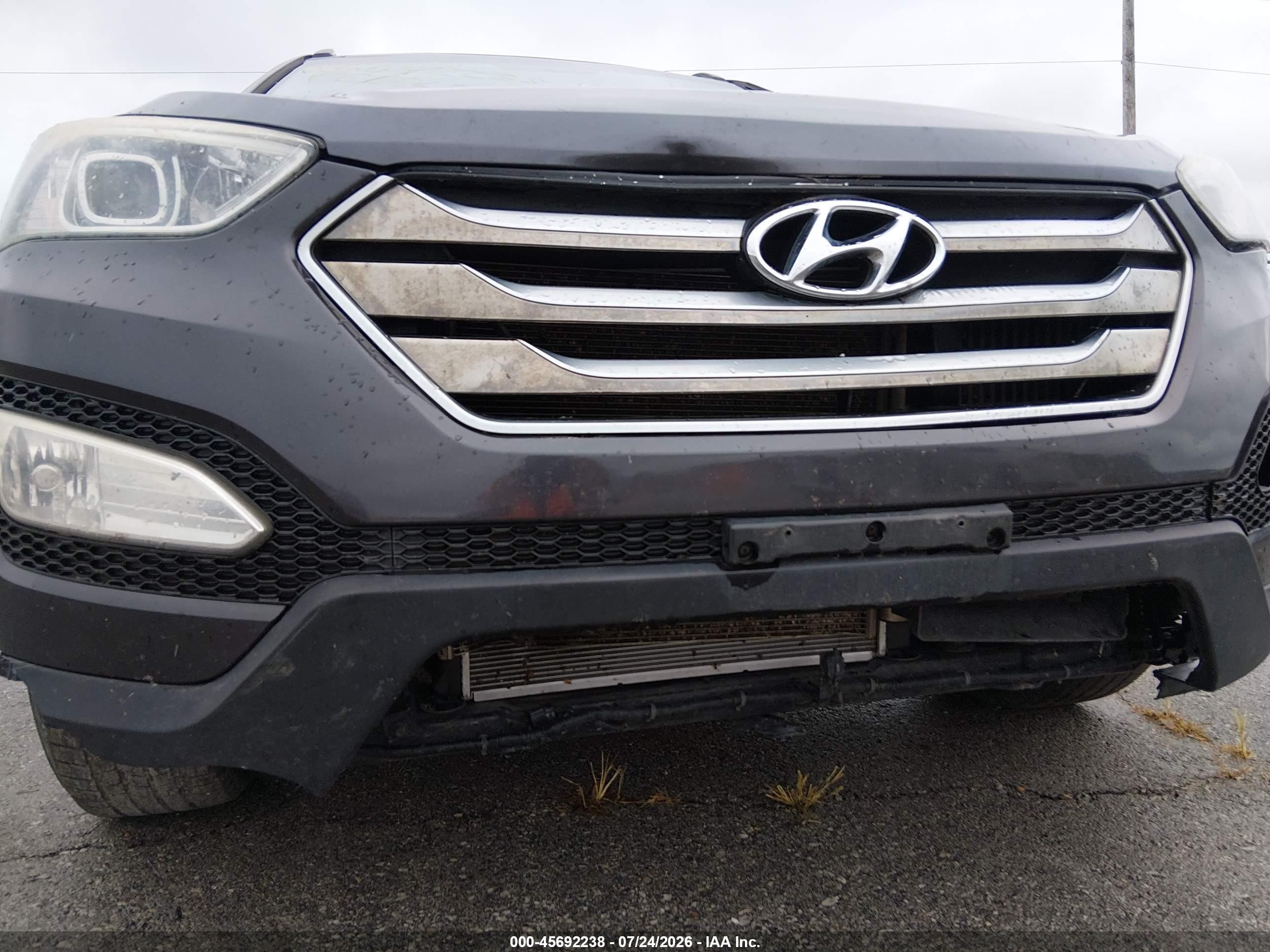 2015 Hyundai Santa Fe Sport 2.0l Turbo Gray vin: 5XYZWDLA0FG248348