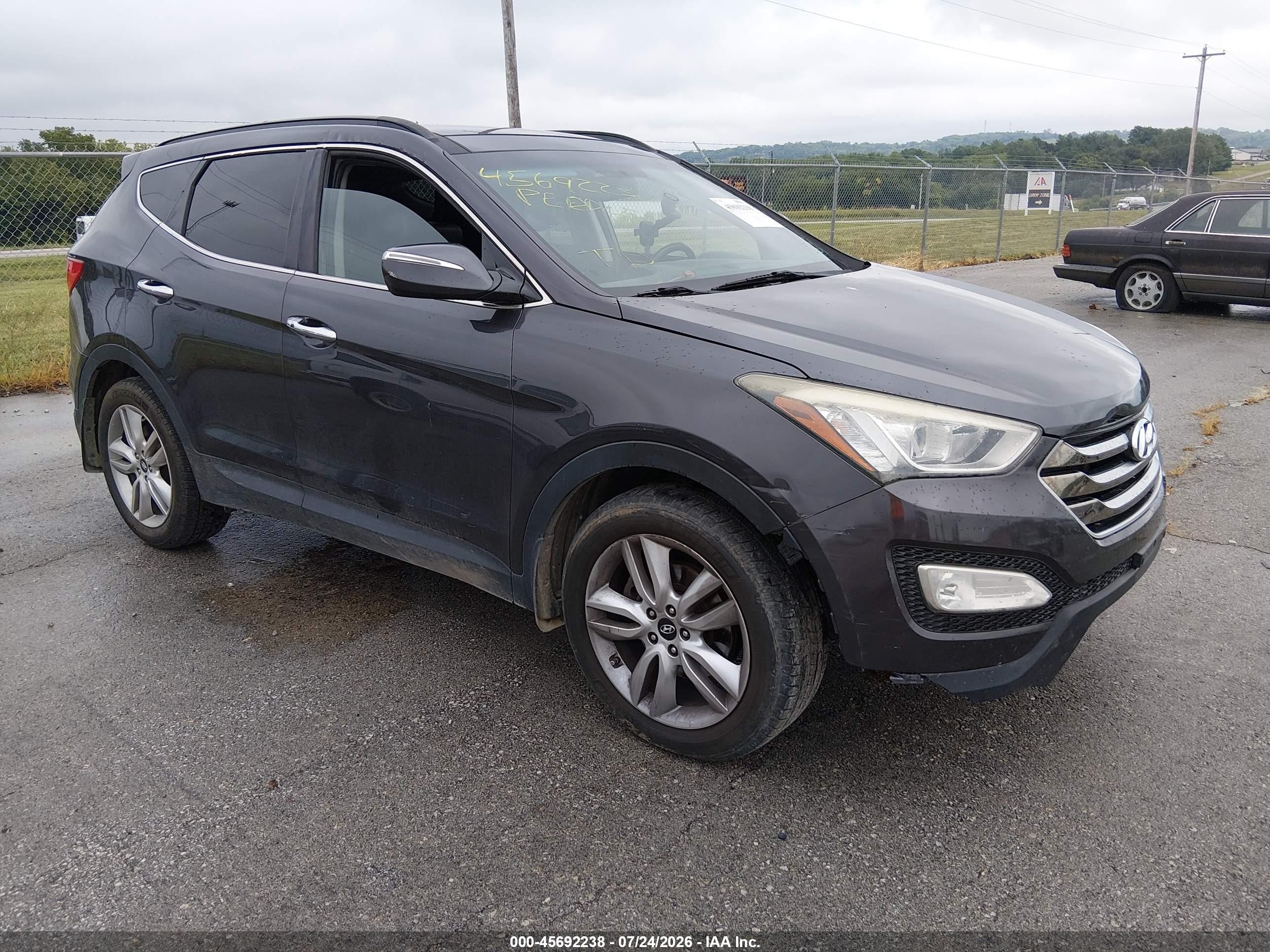 2015 Hyundai Santa Fe Sport 2.0l Turbo Gray vin: 5XYZWDLA0FG248348