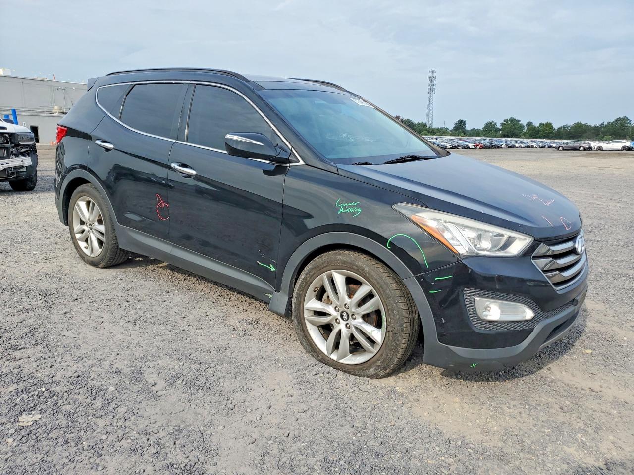 2016 Hyundai Santa Fe Sport 2.0t Черный vin: 5XYZWDLA0GG362853