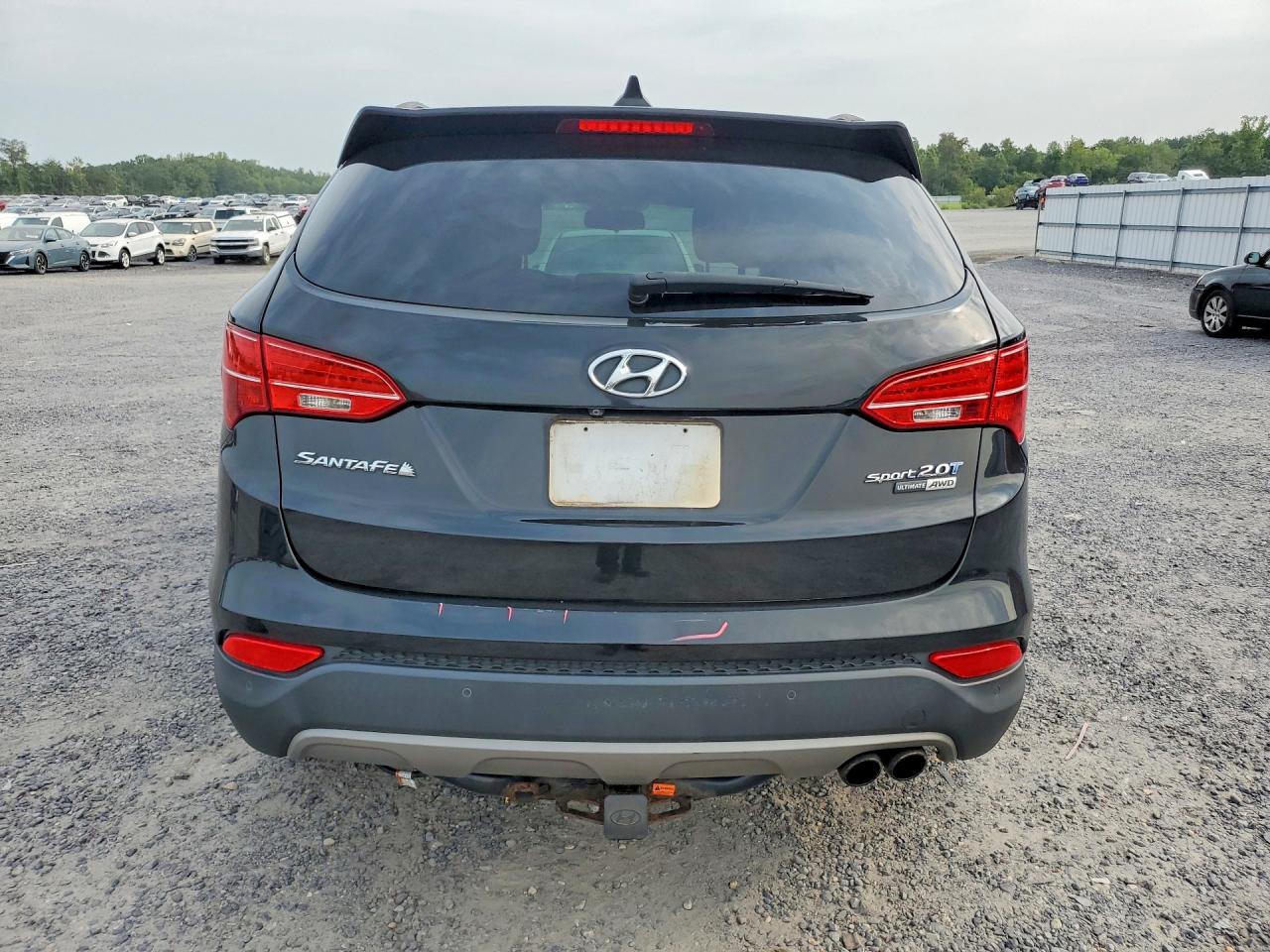 2016 Hyundai Santa Fe Sport 2.0t Черный vin: 5XYZWDLA0GG362853