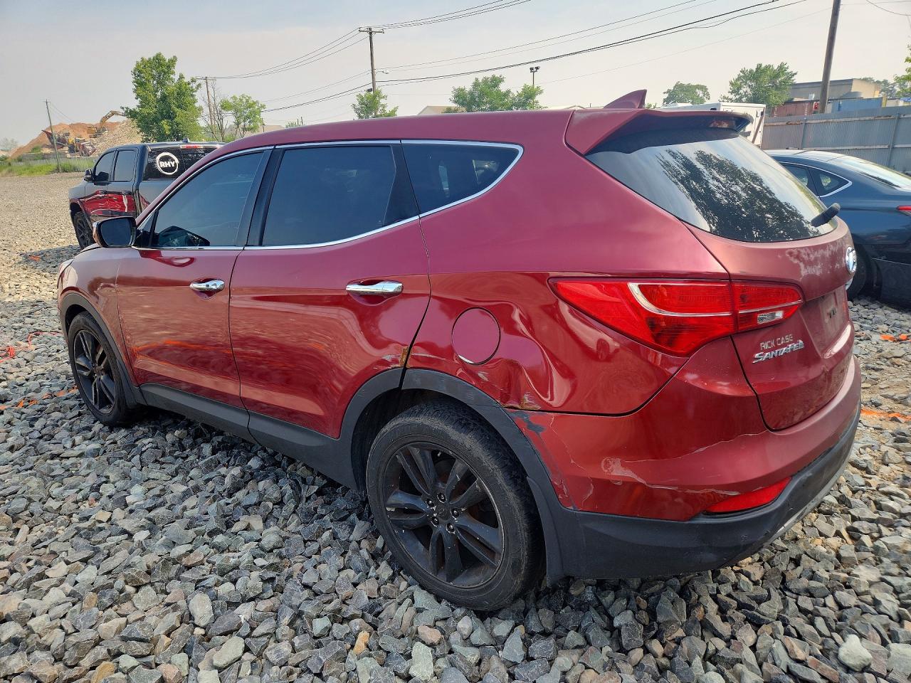 2013 Hyundai Santa Fe Sport 2.0t Maroon vin: 5XYZWDLA1DG065277