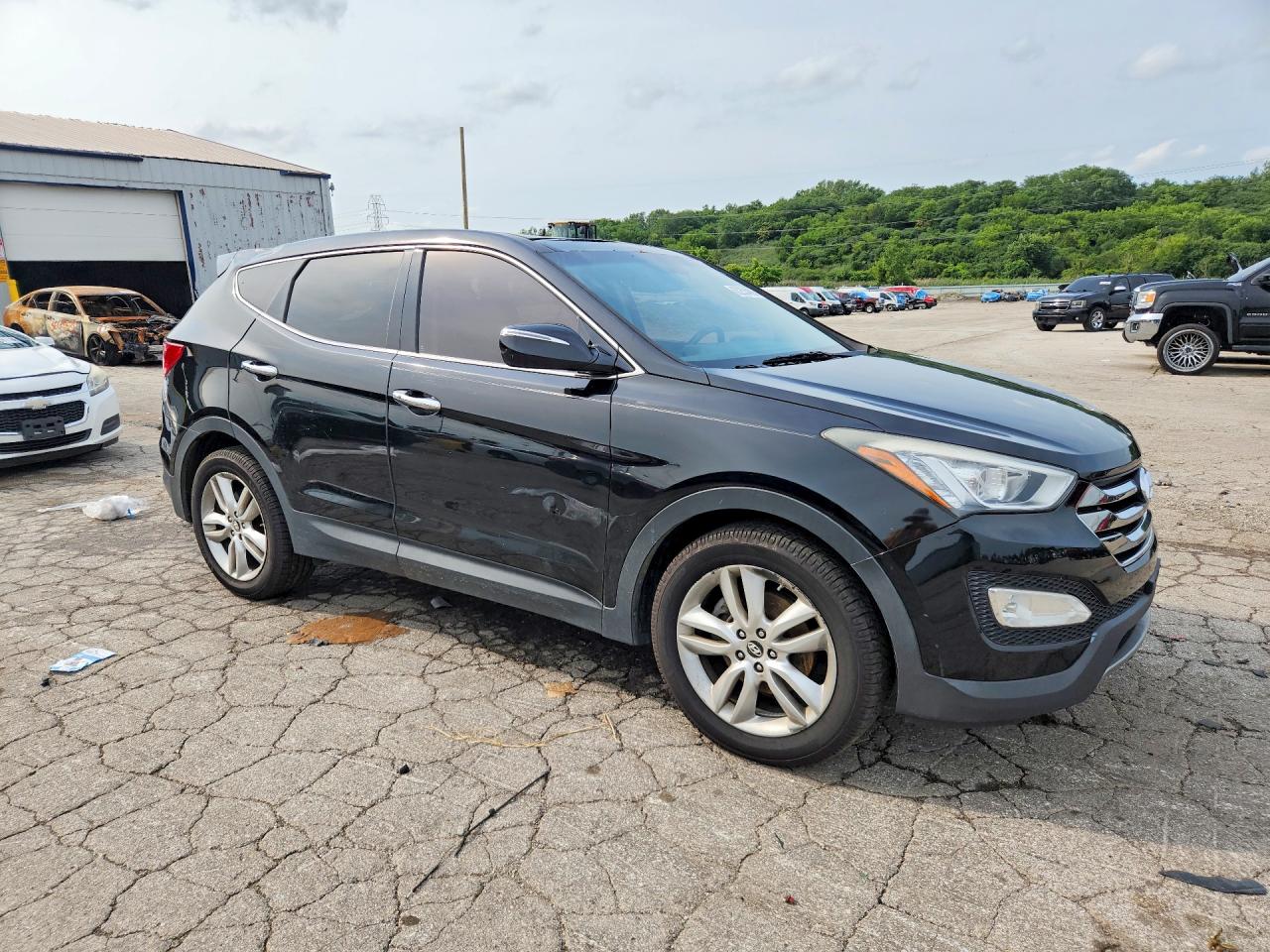 2013 Hyundai Santa Fe Sport 2.0t Black vin: 5XYZWDLA1DG101792