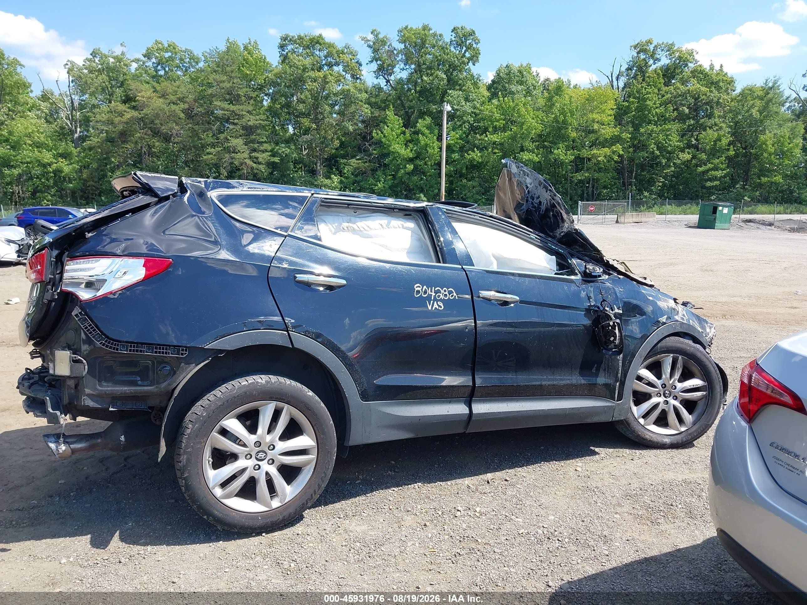 2014 Hyundai Santa Fe Sport 2.0l Turbo Black vin: 5XYZWDLA1EG155904