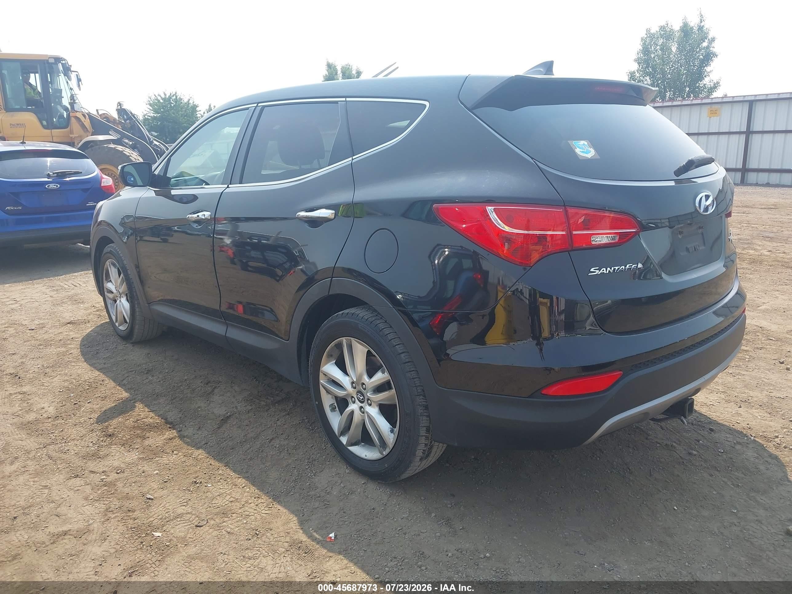2013 Hyundai Santa Fe Sport 2.0t Black vin: 5XYZWDLA2DG005251