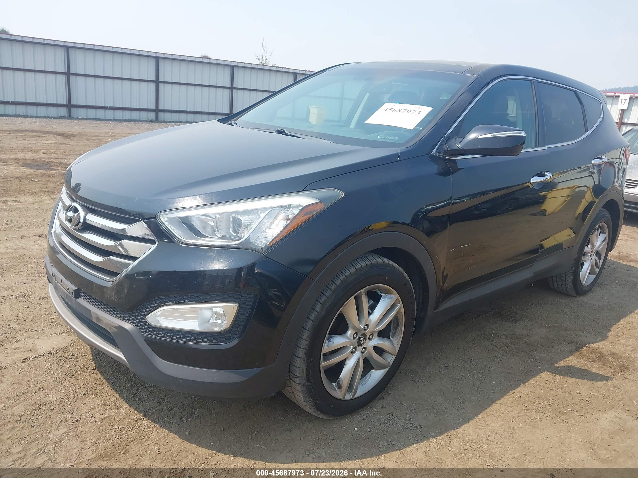 2013 Hyundai Santa Fe Sport 2.0t Black vin: 5XYZWDLA2DG005251