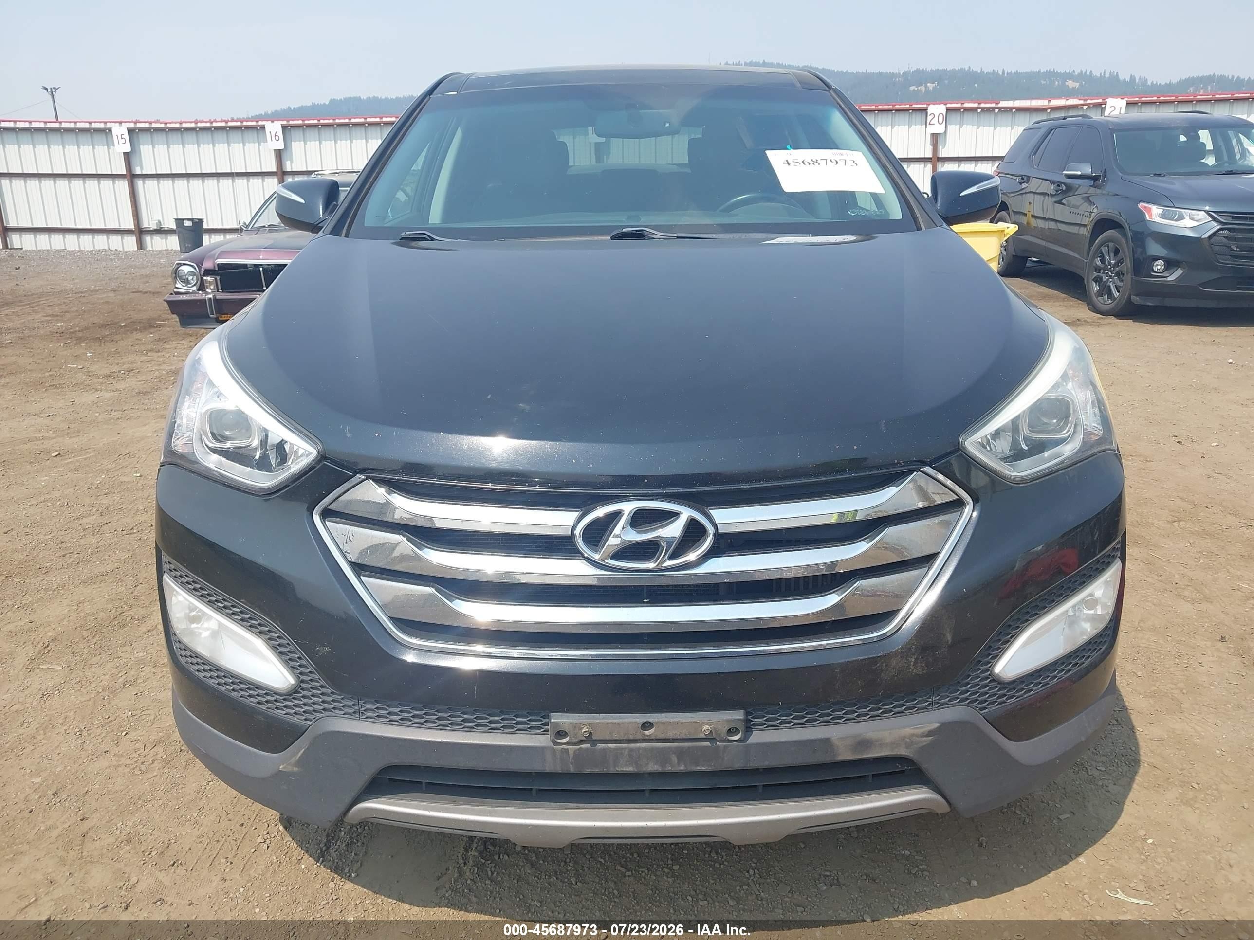2013 Hyundai Santa Fe Sport 2.0t Black vin: 5XYZWDLA2DG005251