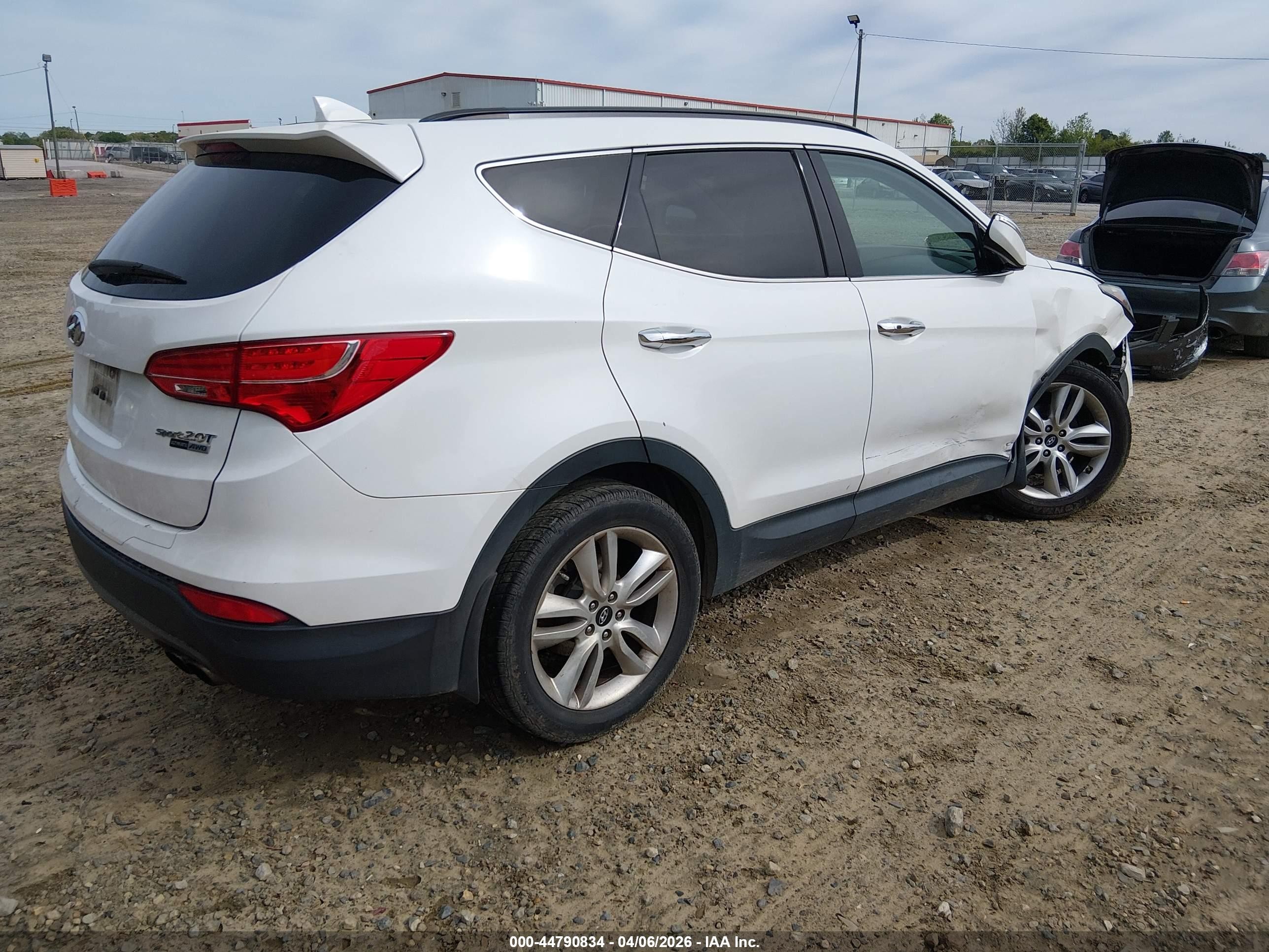 2015 Hyundai Santa Fe Sport 2.0l Turbo White vin: 5XYZWDLA3FG281005