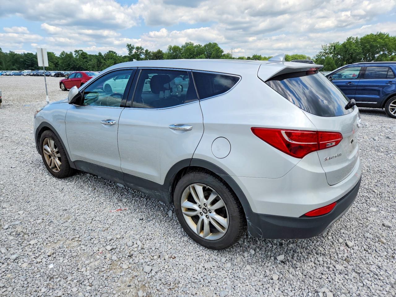 2013 Hyundai Santa Fe Sport 2.0t Silver vin: 5XYZWDLA4DG033570