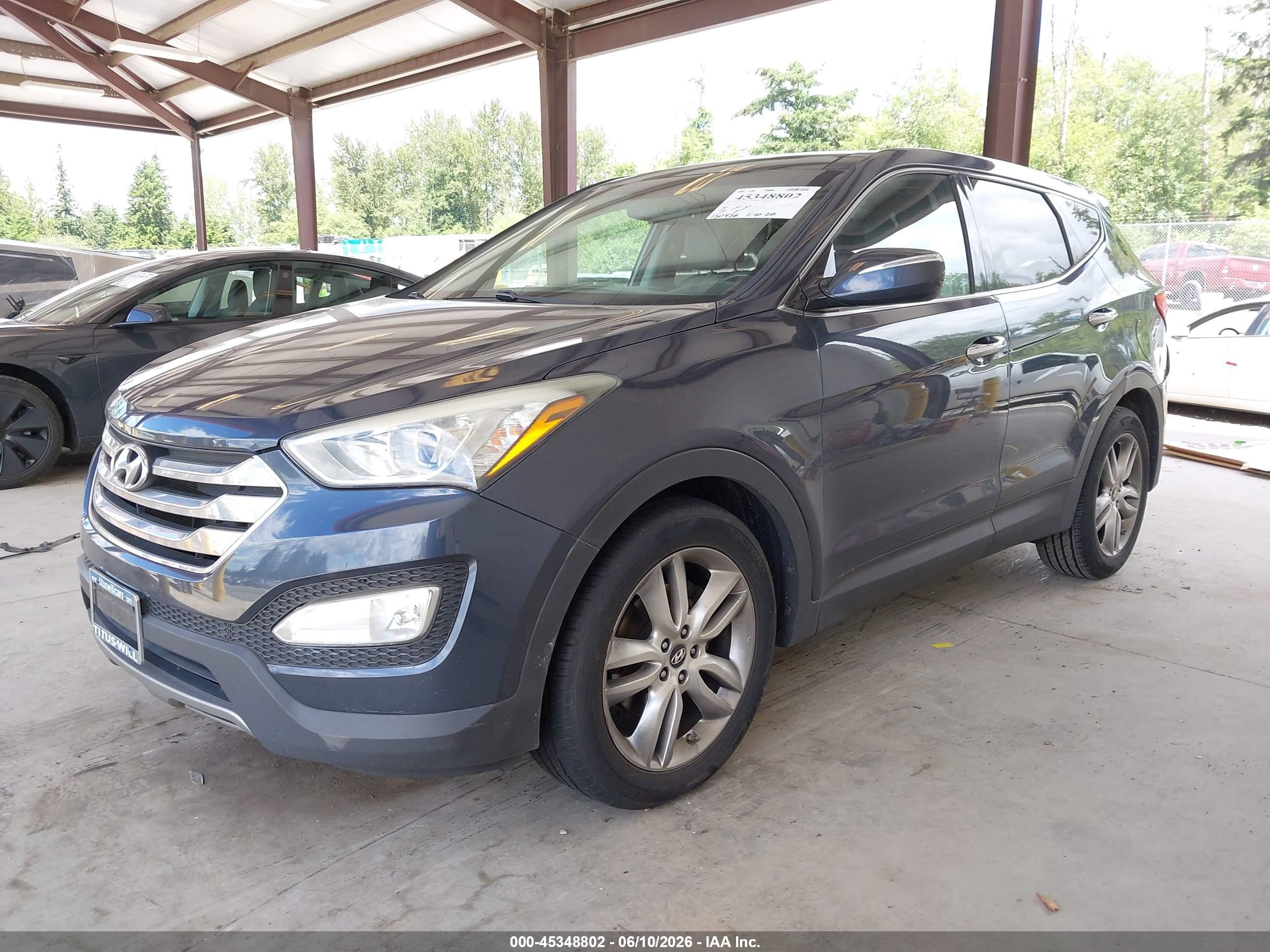 2013 Hyundai Santa Fe Sport 2.0t Black vin: 5XYZWDLA4DG046092