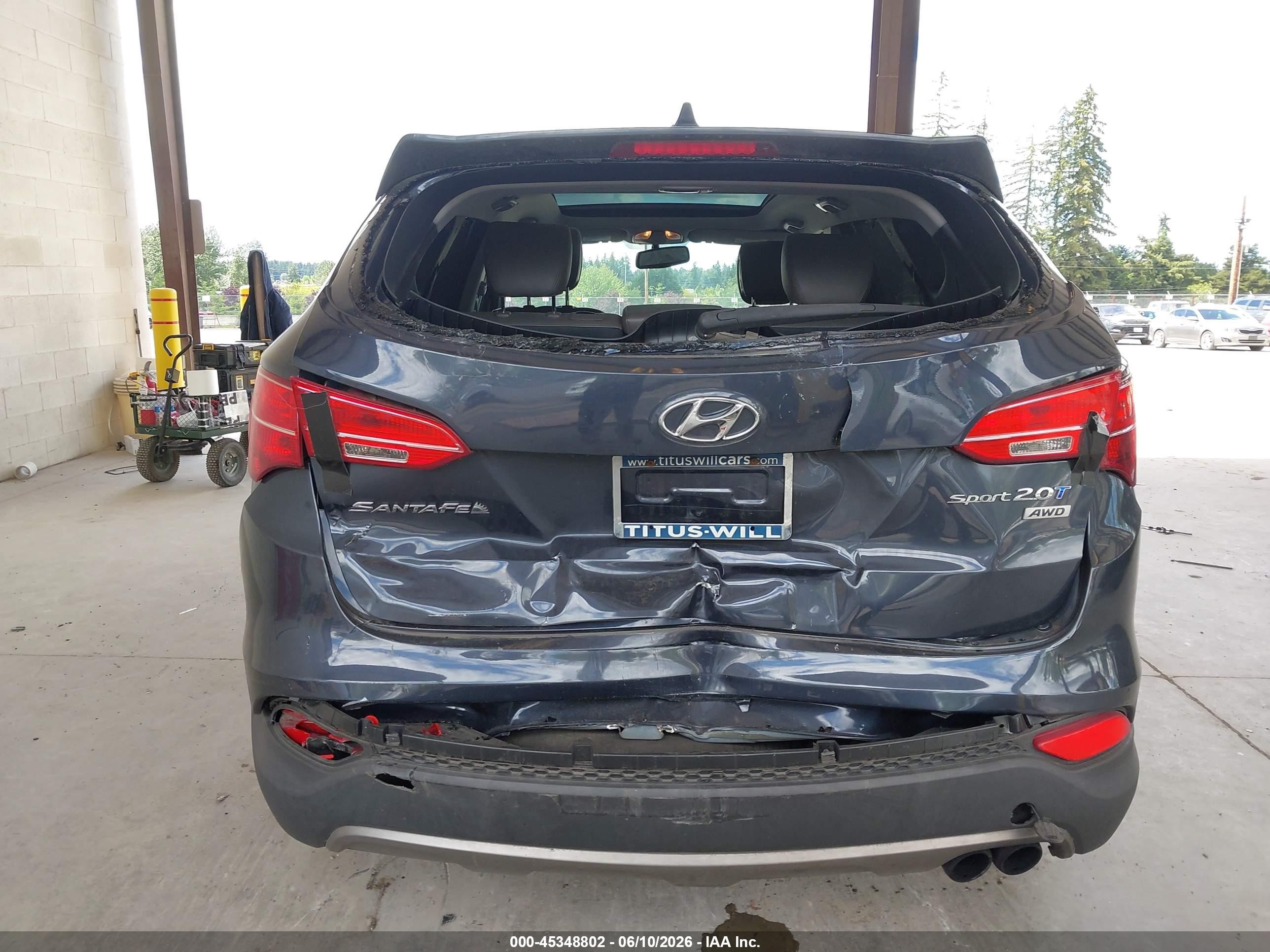2013 Hyundai Santa Fe Sport 2.0t Black vin: 5XYZWDLA4DG046092