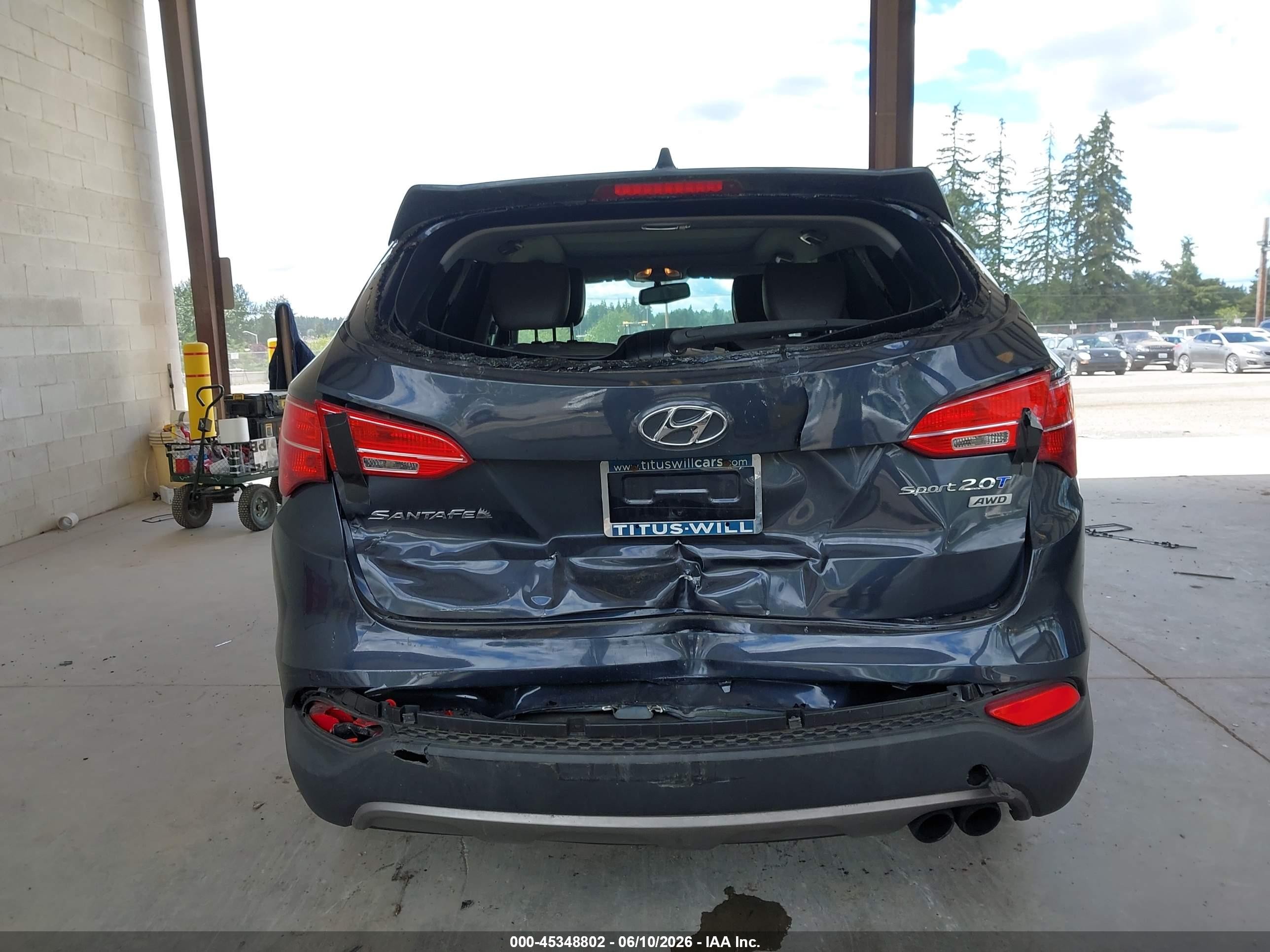 2013 Hyundai Santa Fe Sport 2.0t Black vin: 5XYZWDLA4DG046092