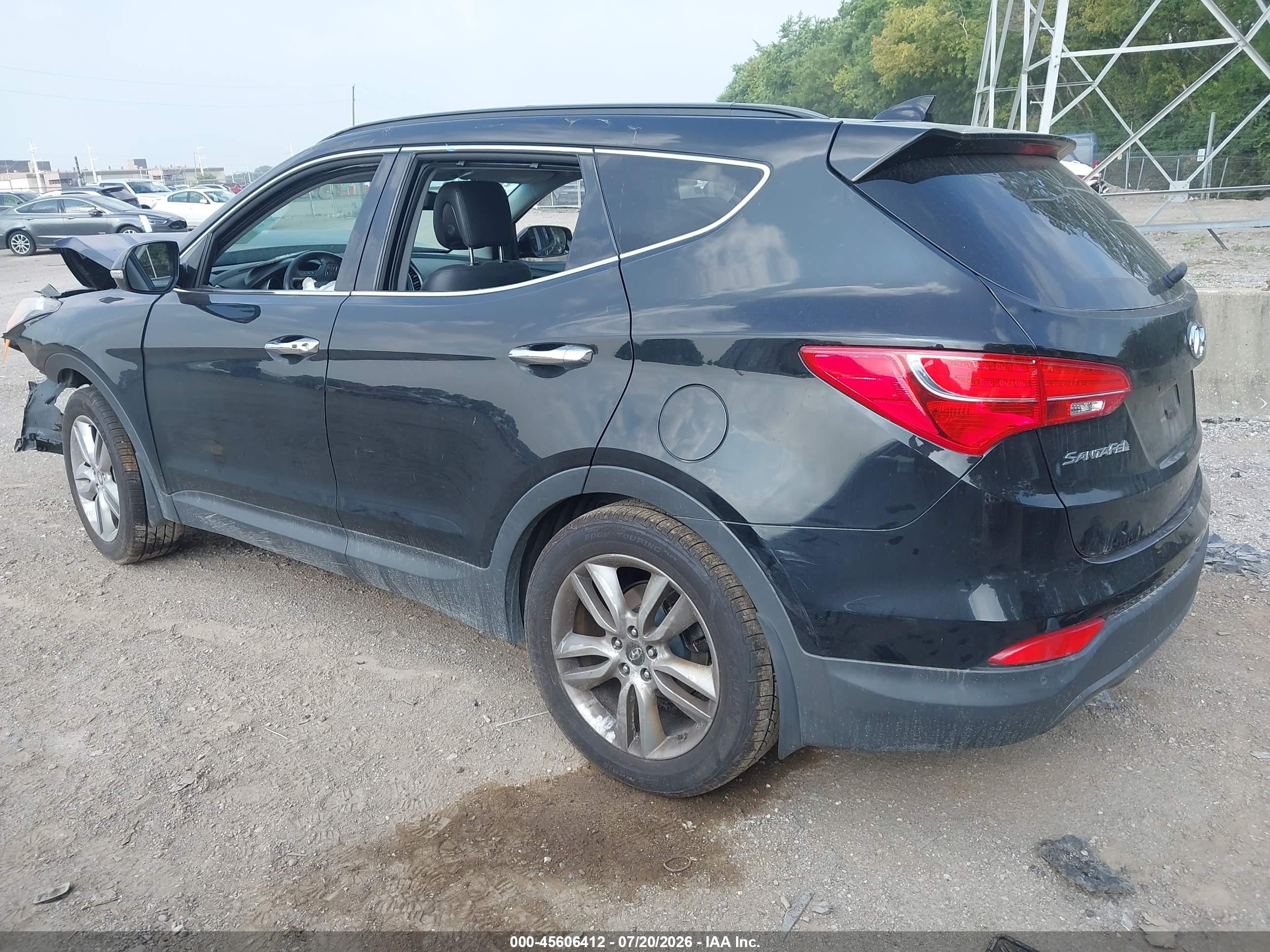 2015 Hyundai Santa Fe Sport 2.0l Turbo Black vin: 5XYZWDLA4FG244318