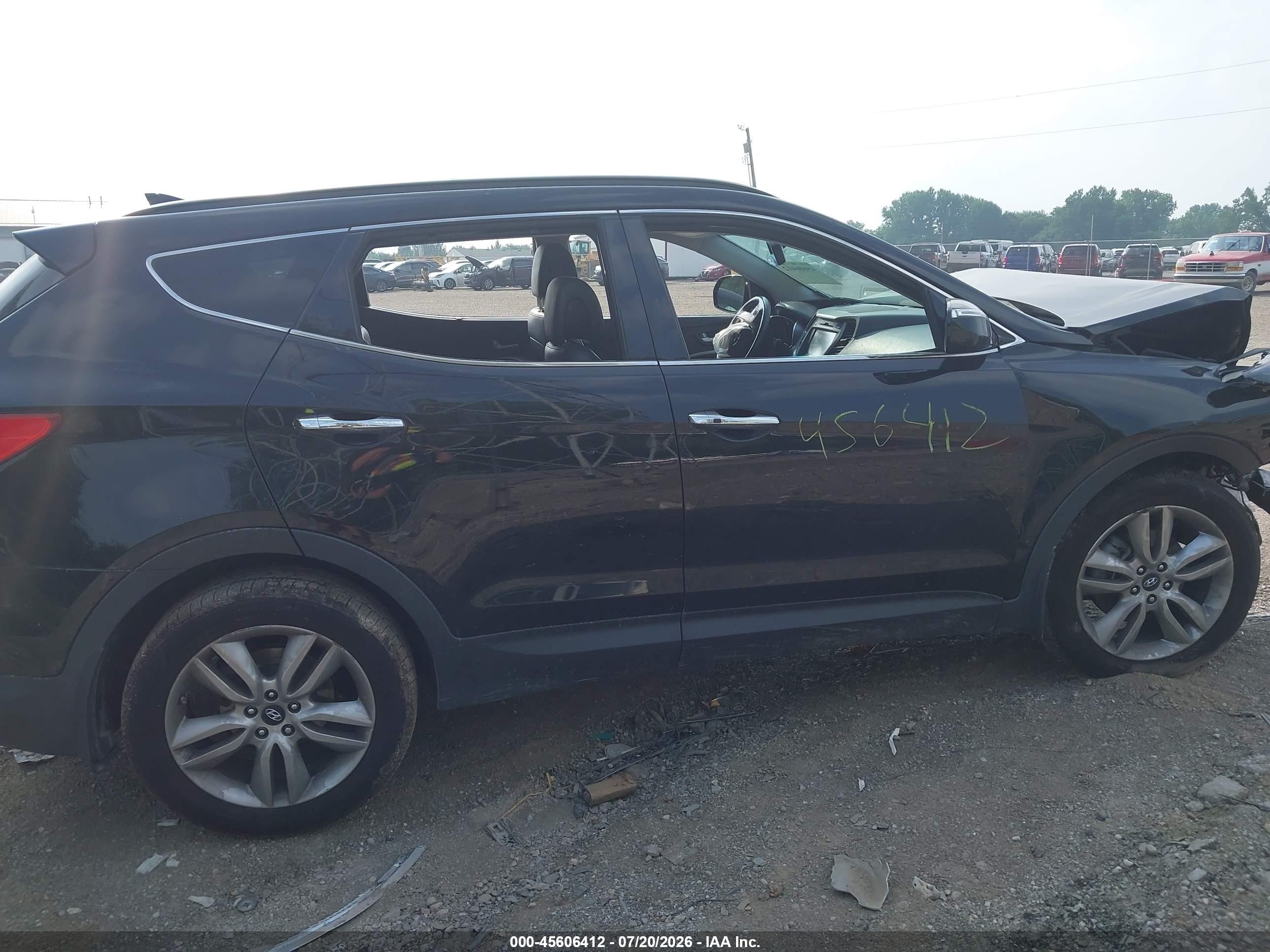 2015 Hyundai Santa Fe Sport 2.0l Turbo Black vin: 5XYZWDLA4FG244318