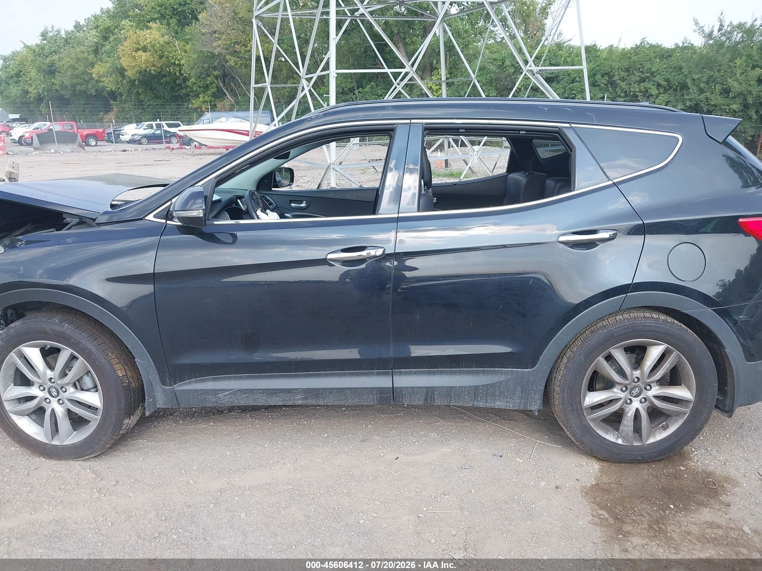 2015 Hyundai Santa Fe Sport 2.0l Turbo Black vin: 5XYZWDLA4FG244318