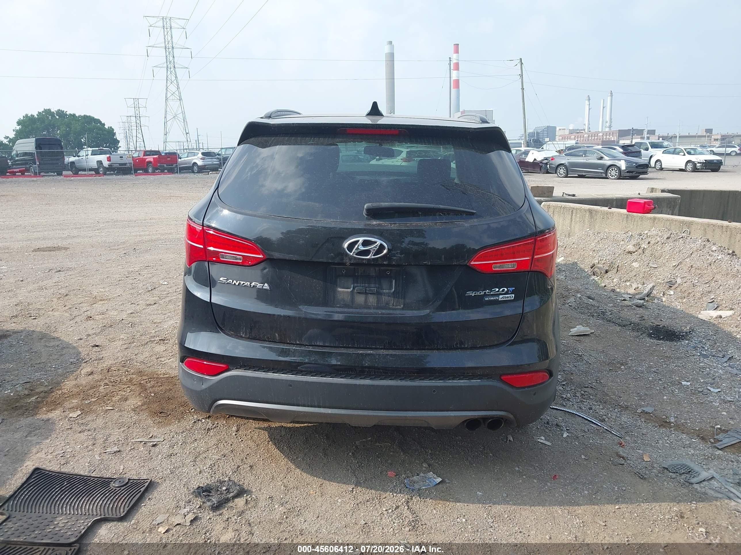 2015 Hyundai Santa Fe Sport 2.0l Turbo Black vin: 5XYZWDLA4FG244318