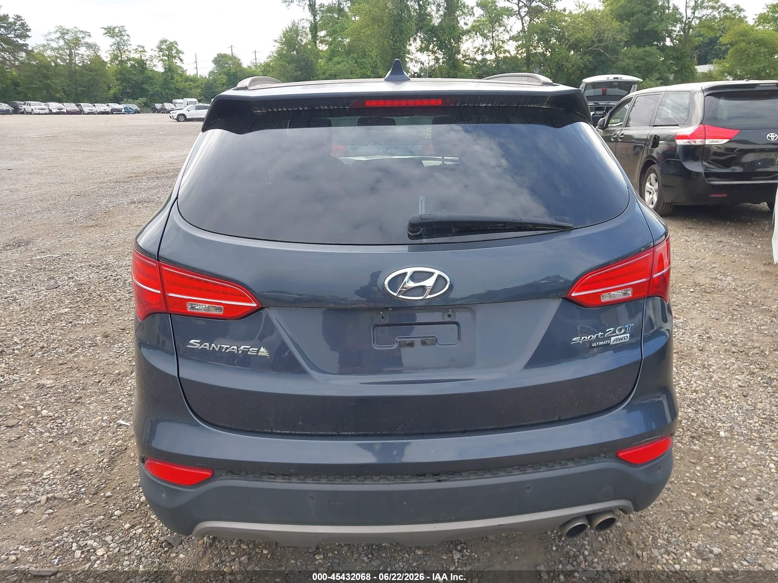 2015 Hyundai Santa Fe Sport 2.0l Turbo Black vin: 5XYZWDLA4FG264763