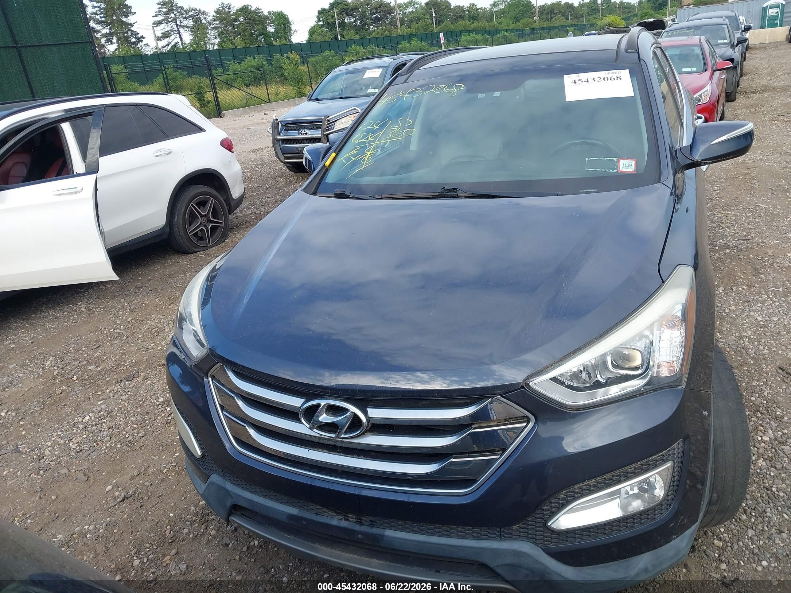 2015 Hyundai Santa Fe Sport 2.0l Turbo Black vin: 5XYZWDLA4FG264763
