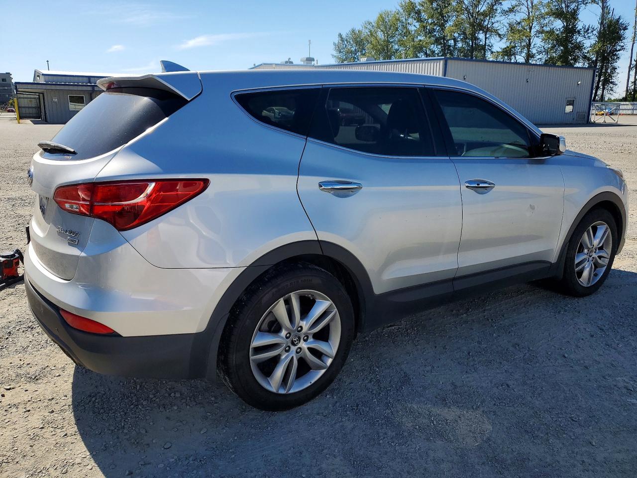 2013 Hyundai Santa Fe Sport 2.0t Silver vin: 5XYZWDLA5DG034534
