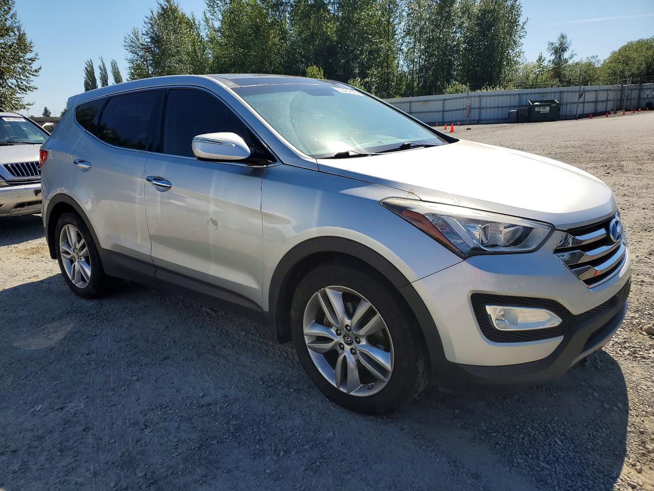 2013 Hyundai Santa Fe Sport 2.0t Silver vin: 5XYZWDLA5DG034534
