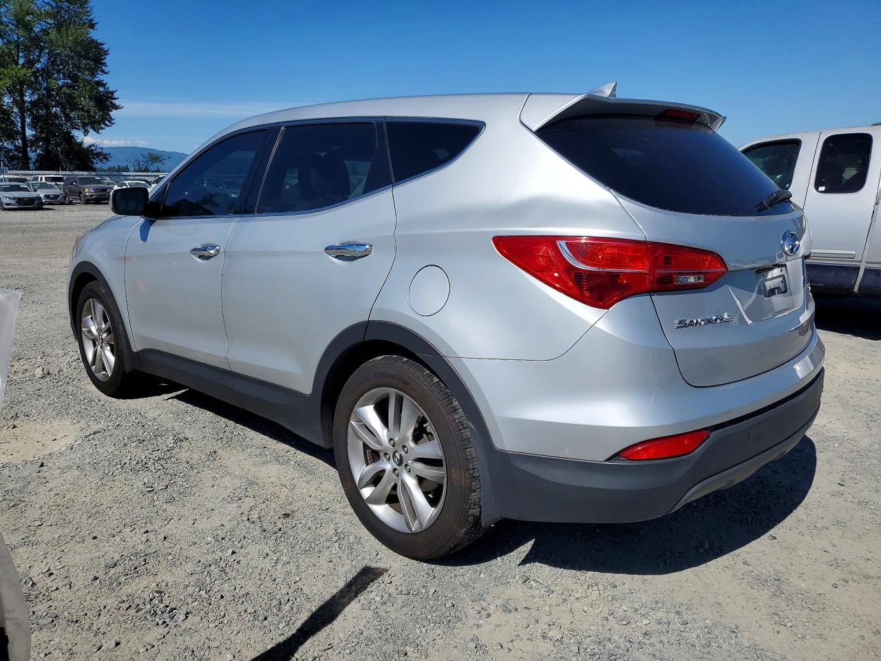 2013 Hyundai Santa Fe Sport 2.0t Silver vin: 5XYZWDLA5DG034534