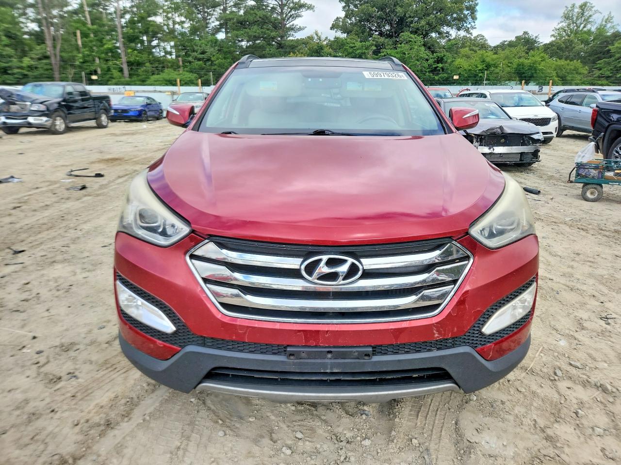 2014 Hyundai Santa Fe Sport 2.0t Red vin: 5XYZWDLA5EG139771