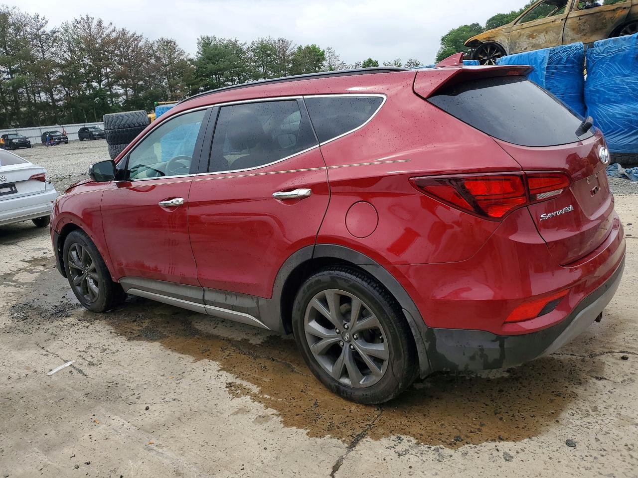 2017 Hyundai Santa Fe Sport 2.0t Ultimate Красный vin: 5XYZWDLA5HG444658