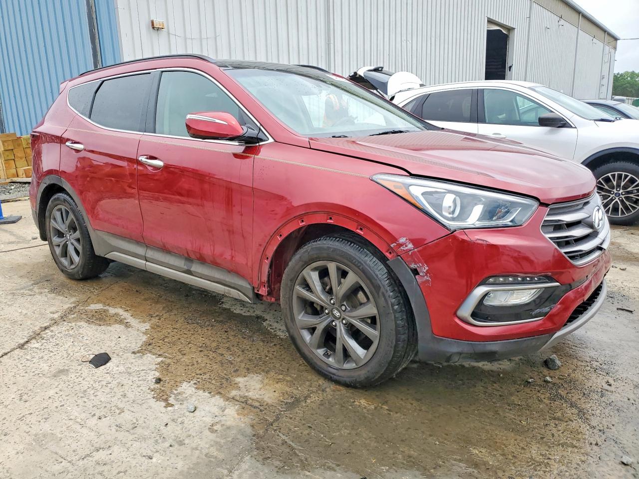 2017 Hyundai Santa Fe Sport 2.0t Ultimate Красный vin: 5XYZWDLA5HG444658