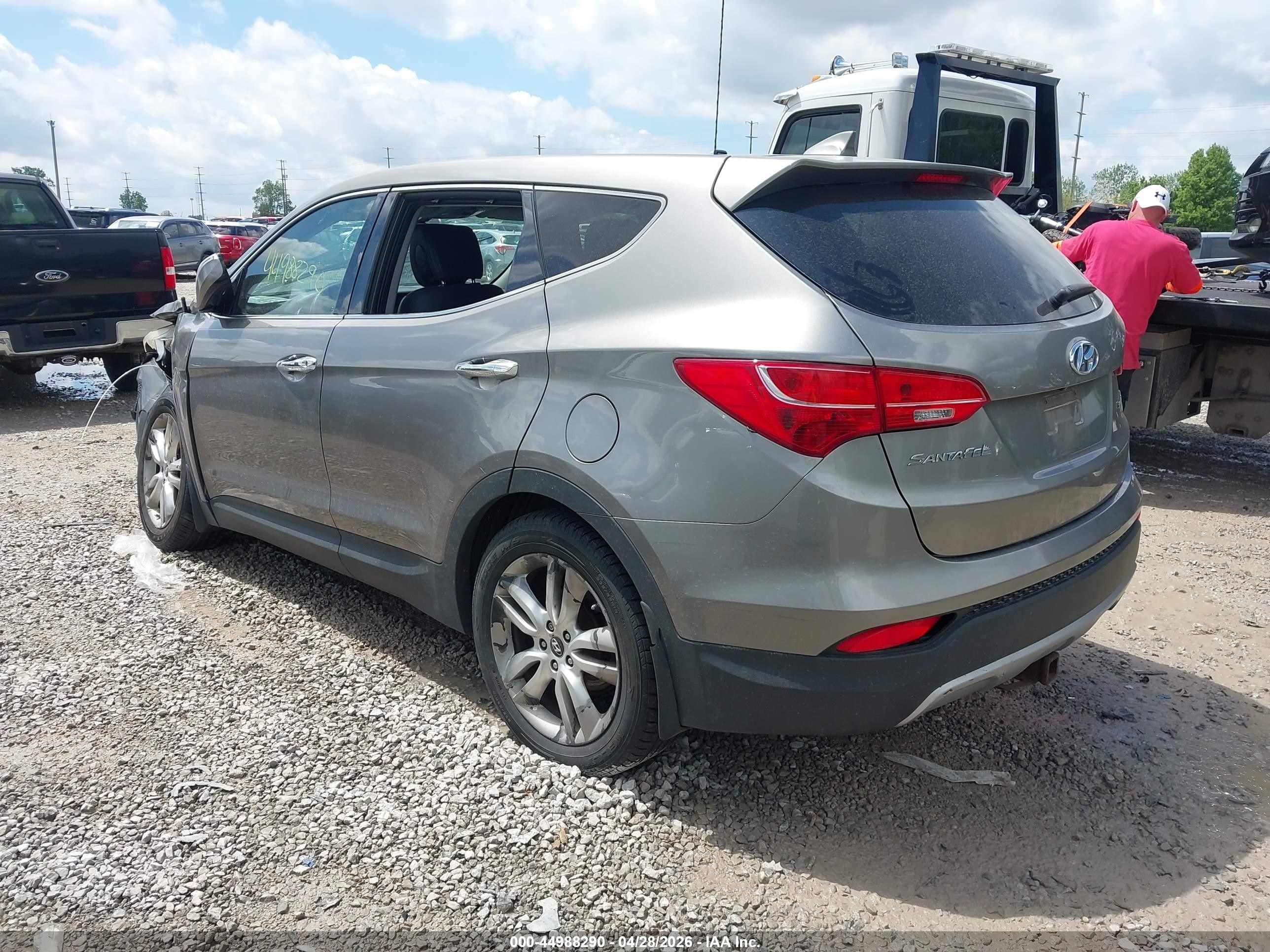 2013 Hyundai Santa Fe Sport 2.0t Серебряный vin: 5XYZWDLA6DG057885