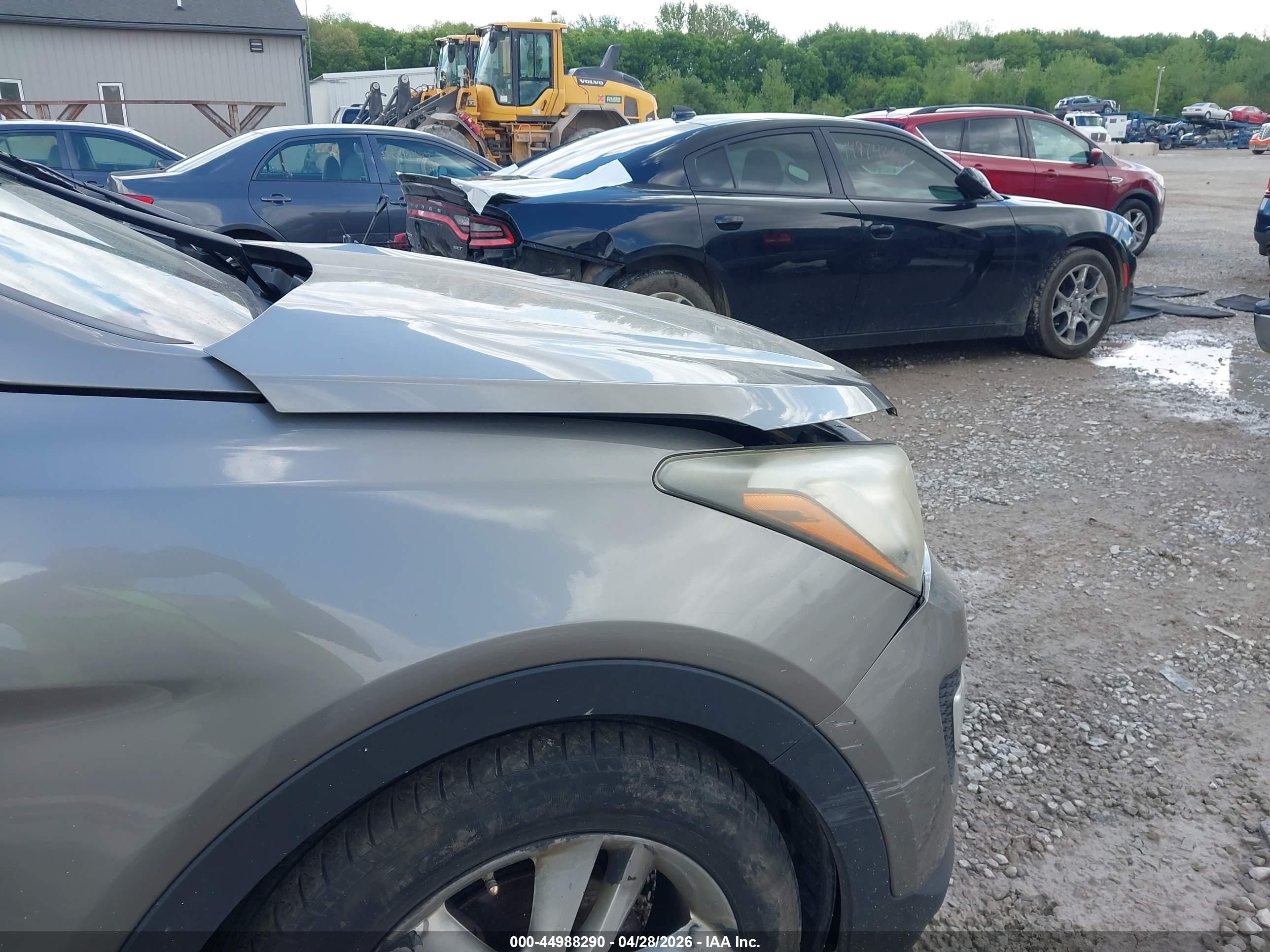 2013 Hyundai Santa Fe Sport 2.0t Серебряный vin: 5XYZWDLA6DG057885