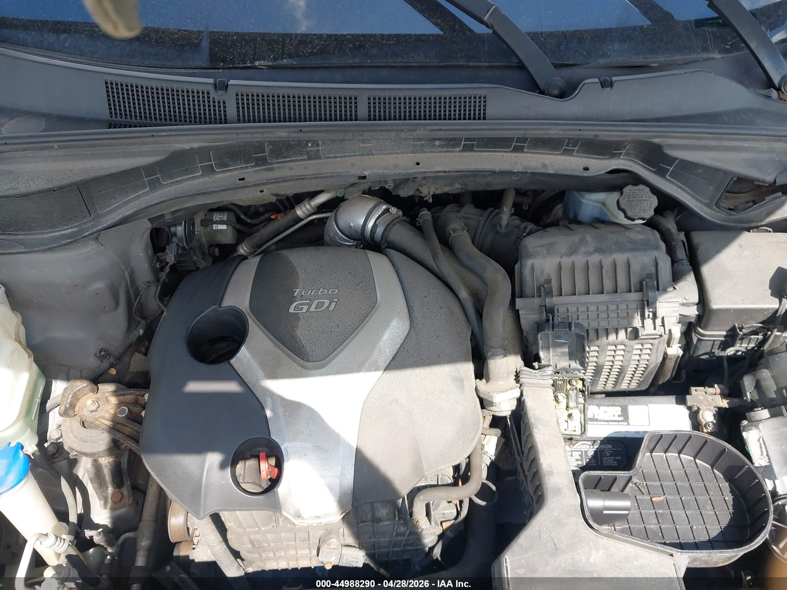 2013 Hyundai Santa Fe Sport 2.0t Серебряный vin: 5XYZWDLA6DG057885