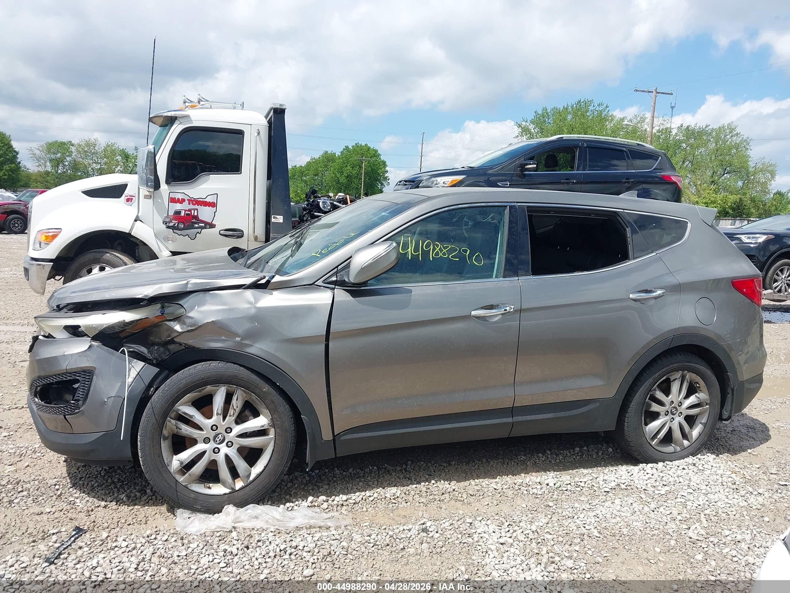 2013 Hyundai Santa Fe Sport 2.0t Серебряный vin: 5XYZWDLA6DG057885