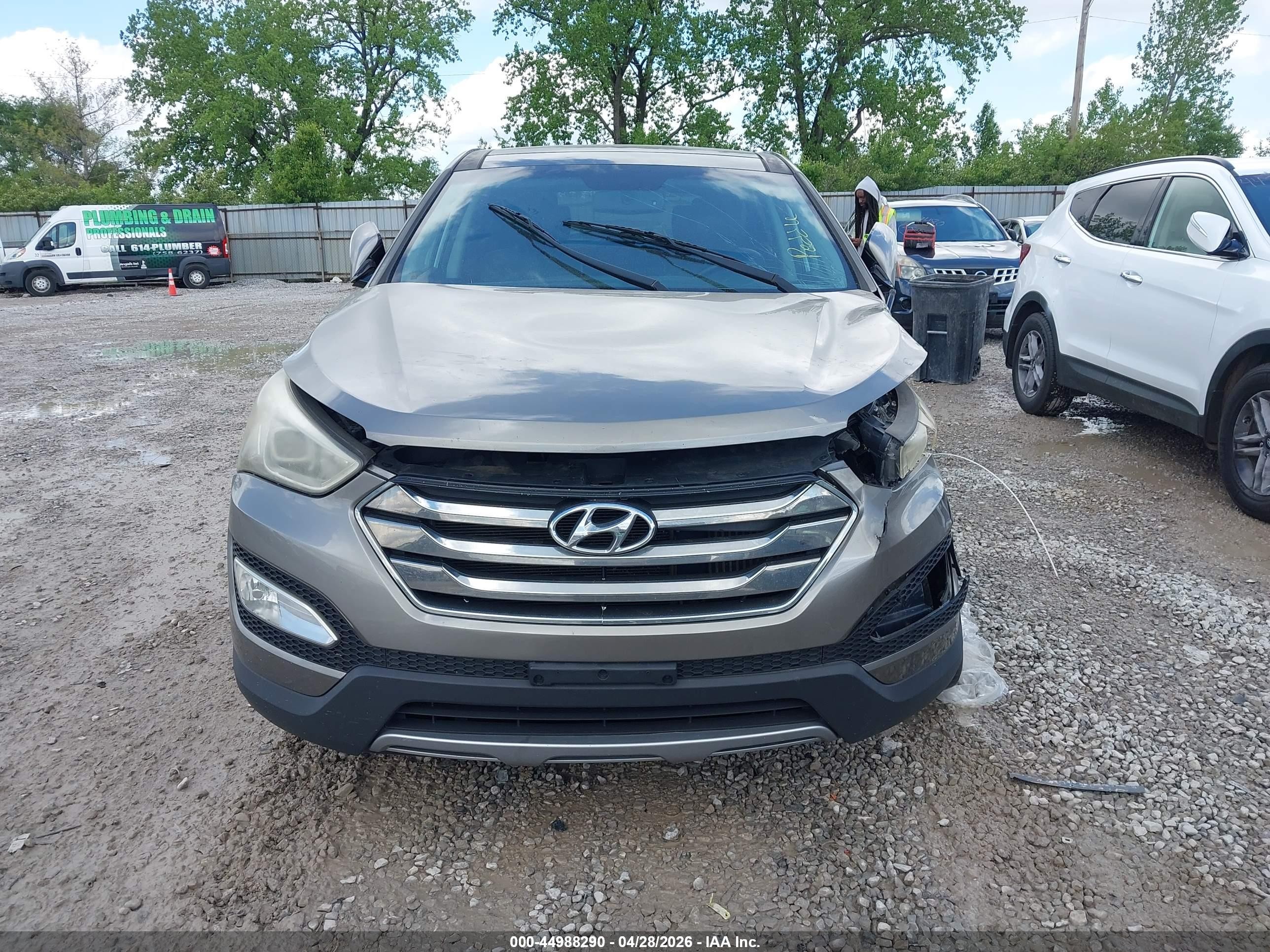 2013 Hyundai Santa Fe Sport 2.0t Серебряный vin: 5XYZWDLA6DG057885