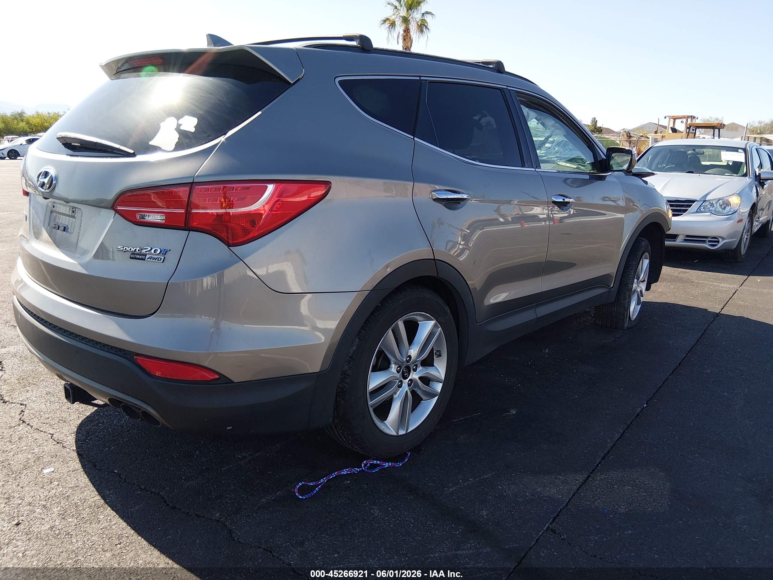 2015 Hyundai Santa Fe Sport 2.0l Turbo Silver vin: 5XYZWDLA6FG241288