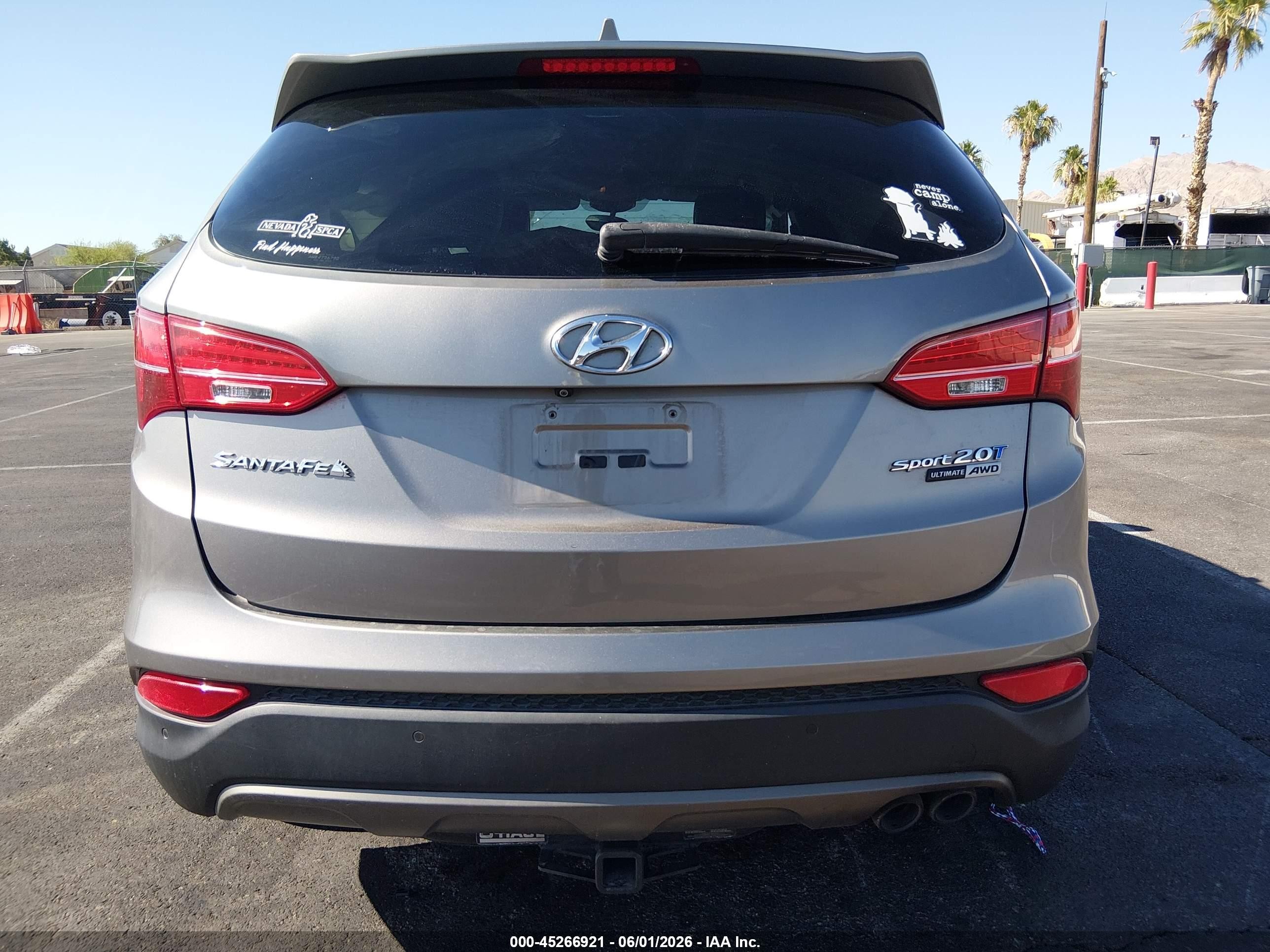2015 Hyundai Santa Fe Sport 2.0l Turbo Silver vin: 5XYZWDLA6FG241288