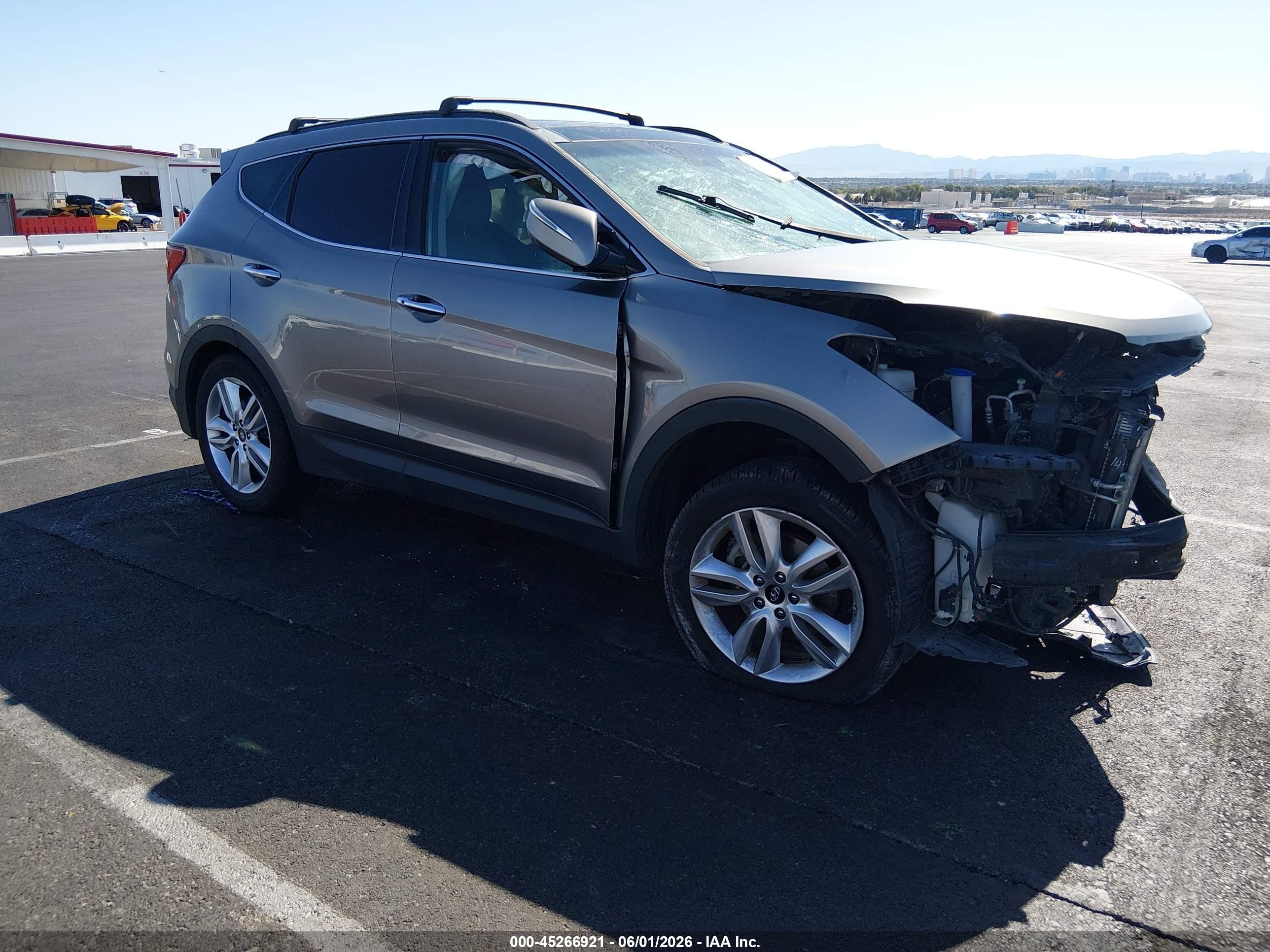 2015 Hyundai Santa Fe Sport 2.0l Turbo Silver vin: 5XYZWDLA6FG241288