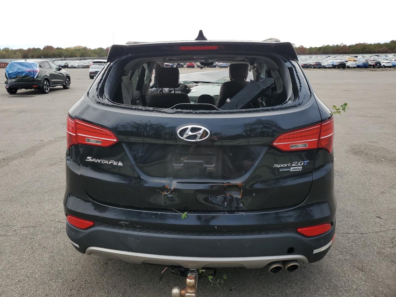 2015 Hyundai Santa Fe Sport Черный vin: 5XYZWDLA8FG243897