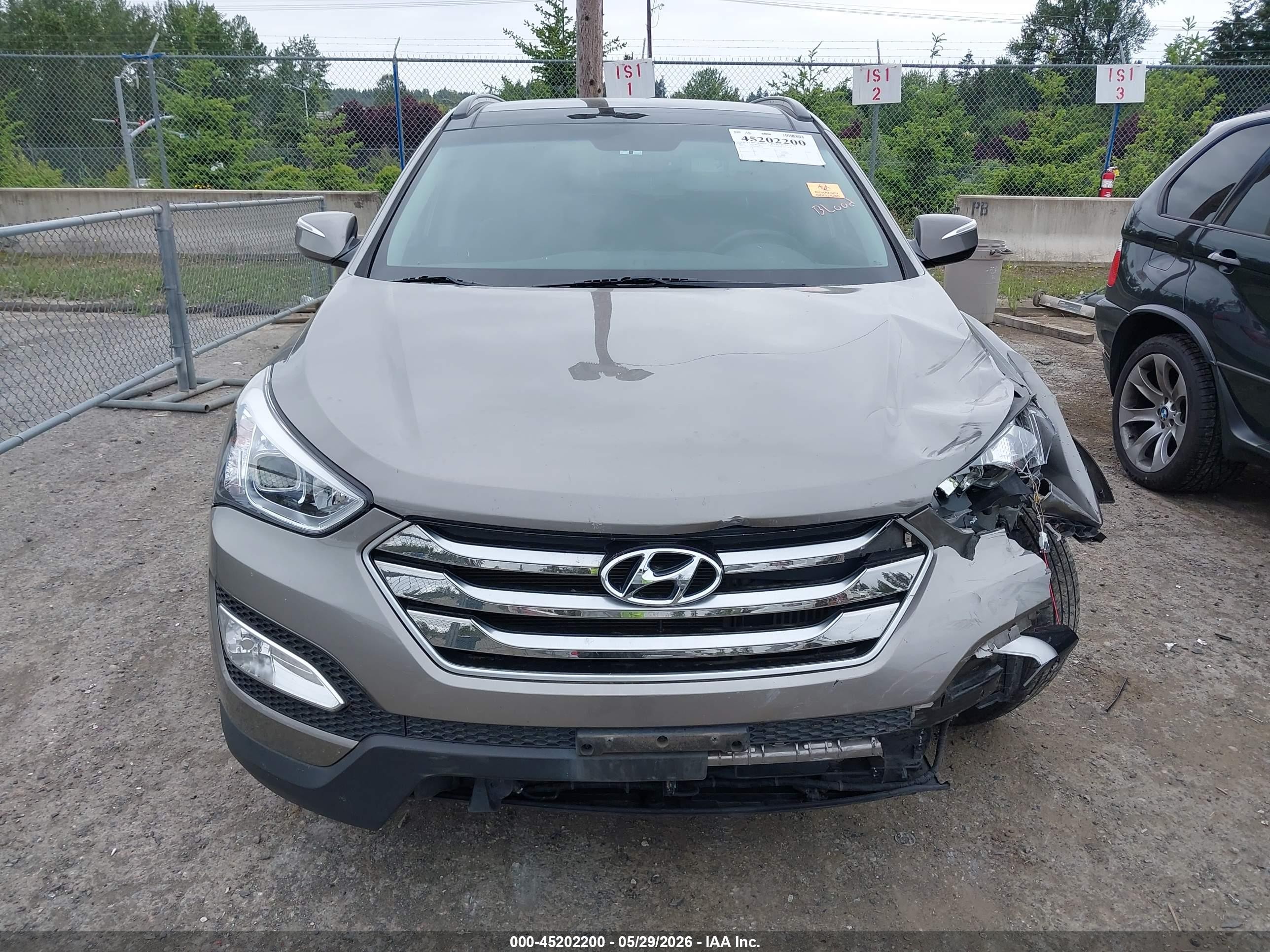 2015 Hyundai Santa Fe Sport 2.0l Turbo Gray vin: 5XYZWDLA8FG256018