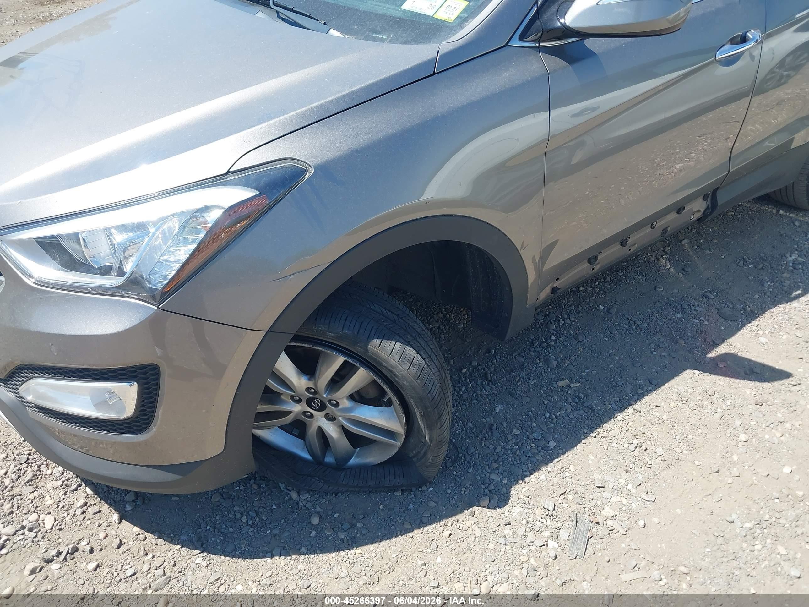 2015 Hyundai Santa Fe Sport 2.0l Turbo Gray vin: 5XYZWDLA8FG263874