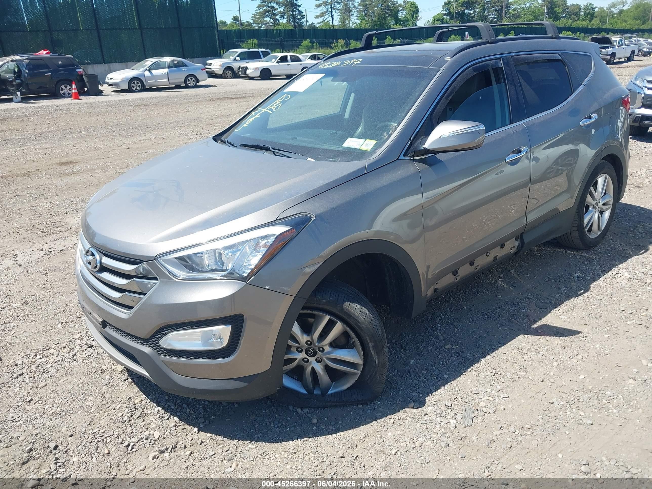 2015 Hyundai Santa Fe Sport 2.0l Turbo Gray vin: 5XYZWDLA8FG263874