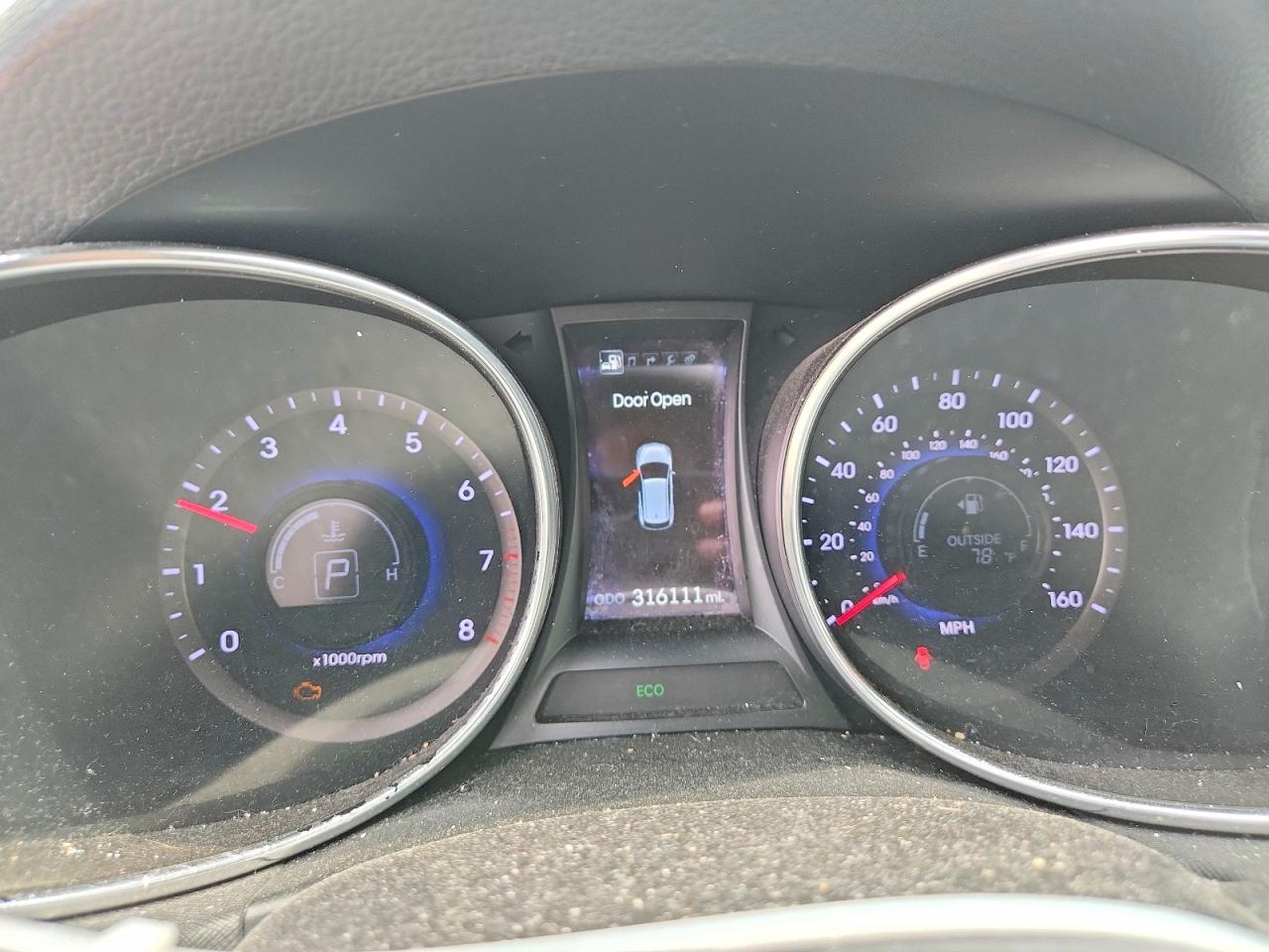 2013 Hyundai Santa Fe Sport 2.0t Gray vin: 5XYZWDLA9DG061901