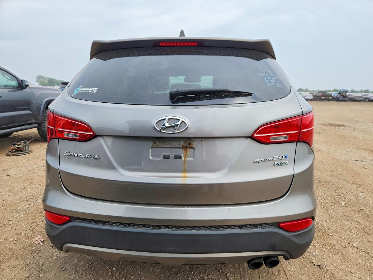 2013 Hyundai Santa Fe Sport 2.0t Gray vin: 5XYZWDLA9DG061901