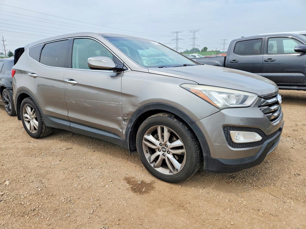 2013 Hyundai Santa Fe Sport 2.0t Gray vin: 5XYZWDLA9DG061901
