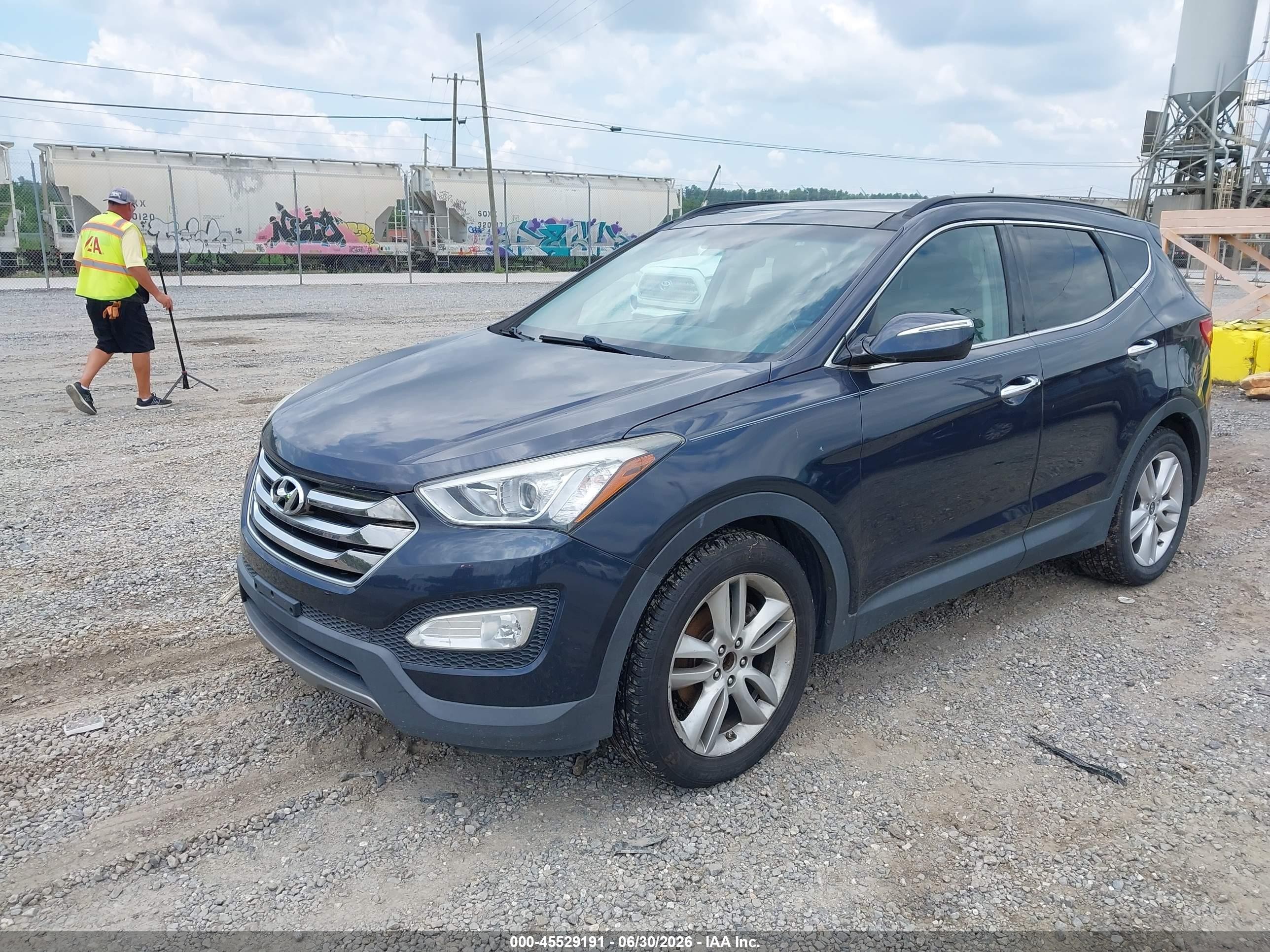 2015 Hyundai Santa Fe Sport 2.0l Turbo Blue vin: 5XYZWDLA9FG236943
