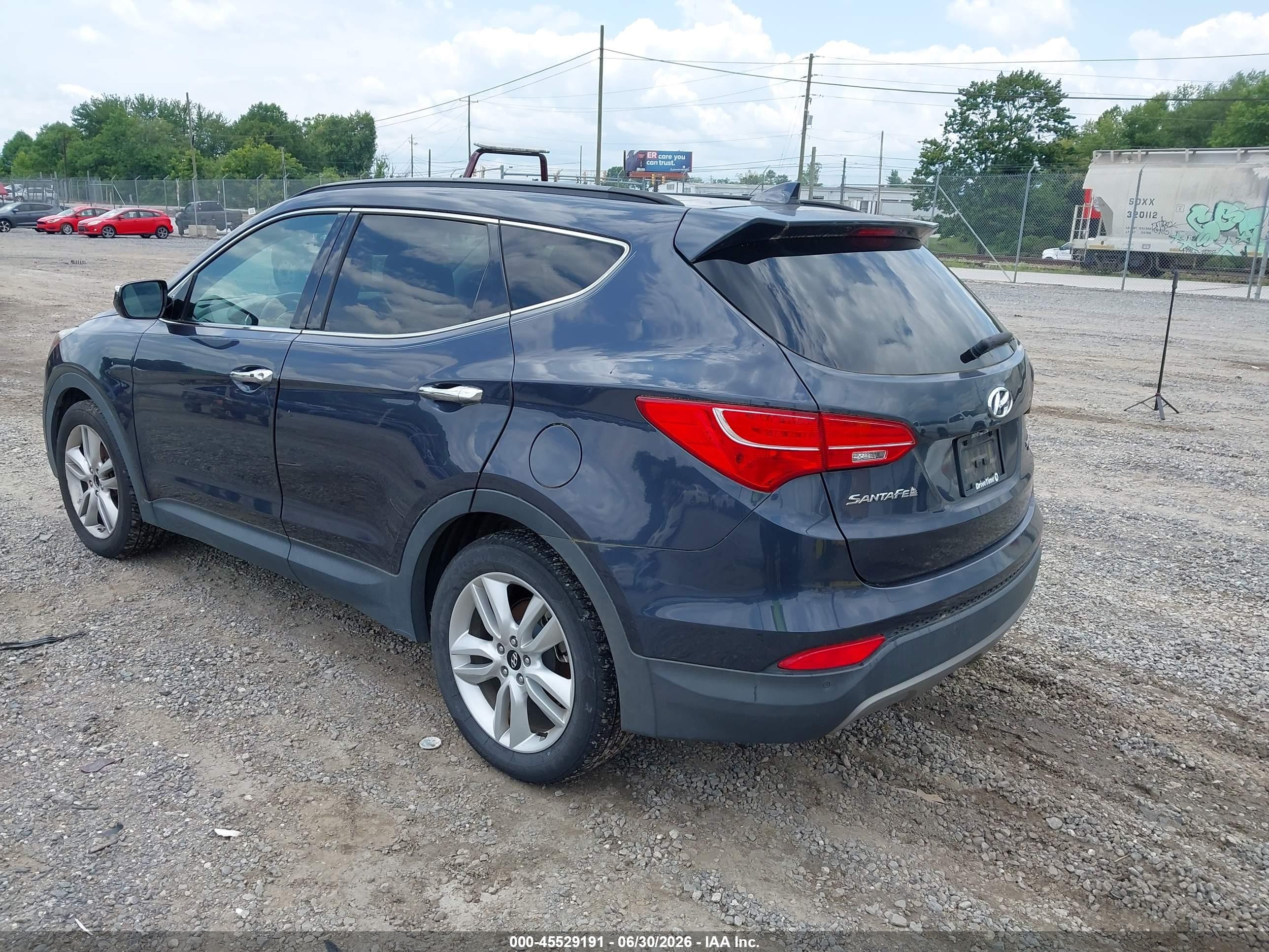 2015 Hyundai Santa Fe Sport 2.0l Turbo Blue vin: 5XYZWDLA9FG236943